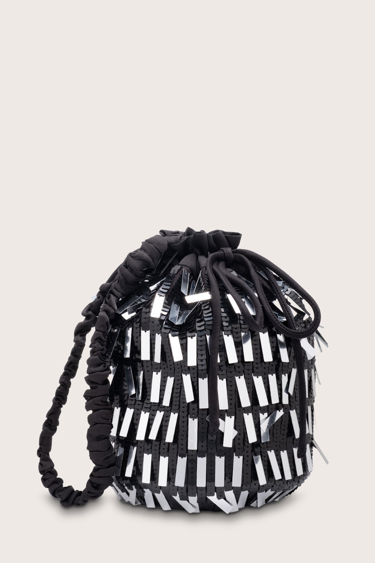 Deco Sequin Bag in Black