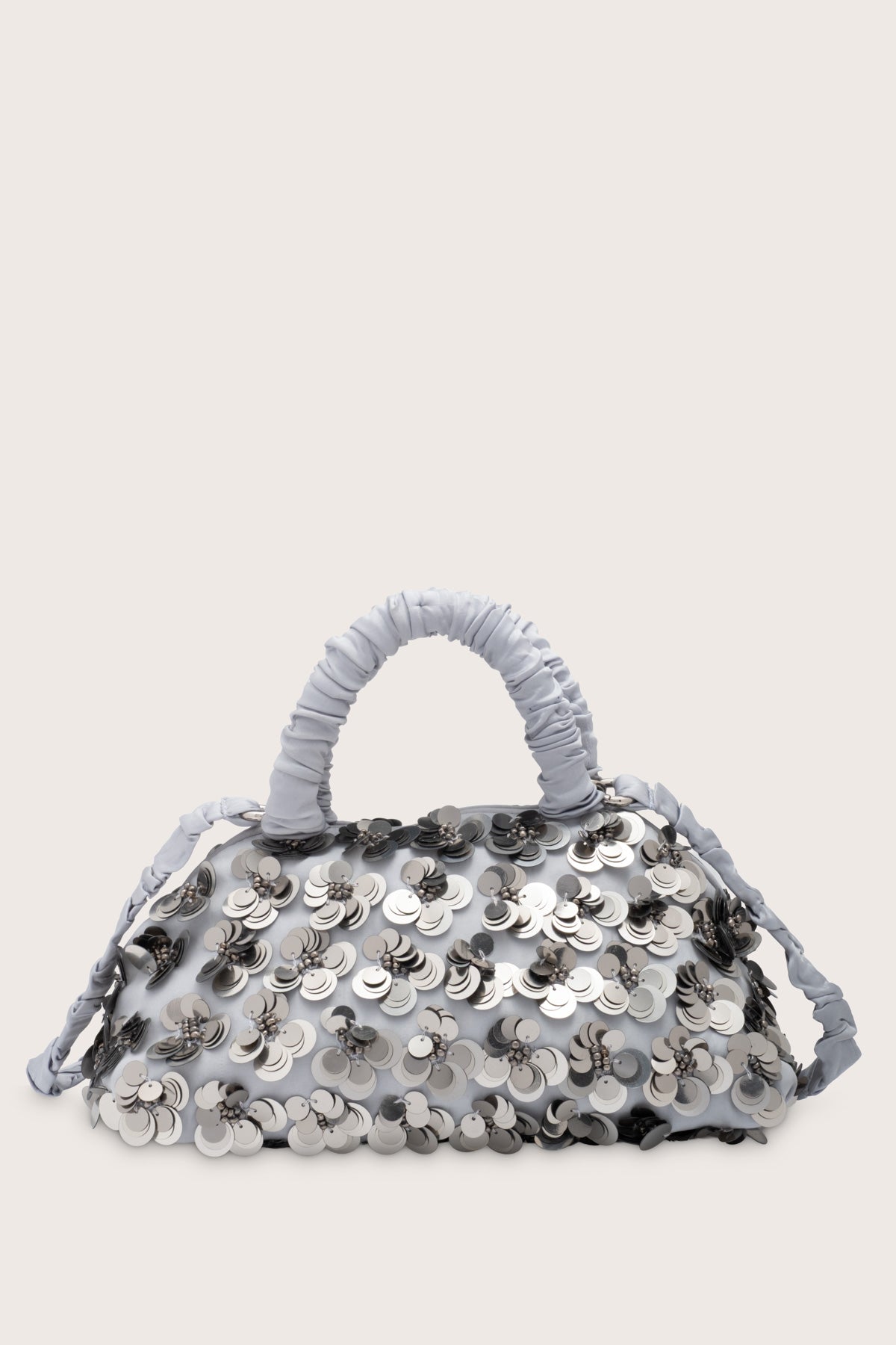 Lune Mini Embellished Bag in Silver