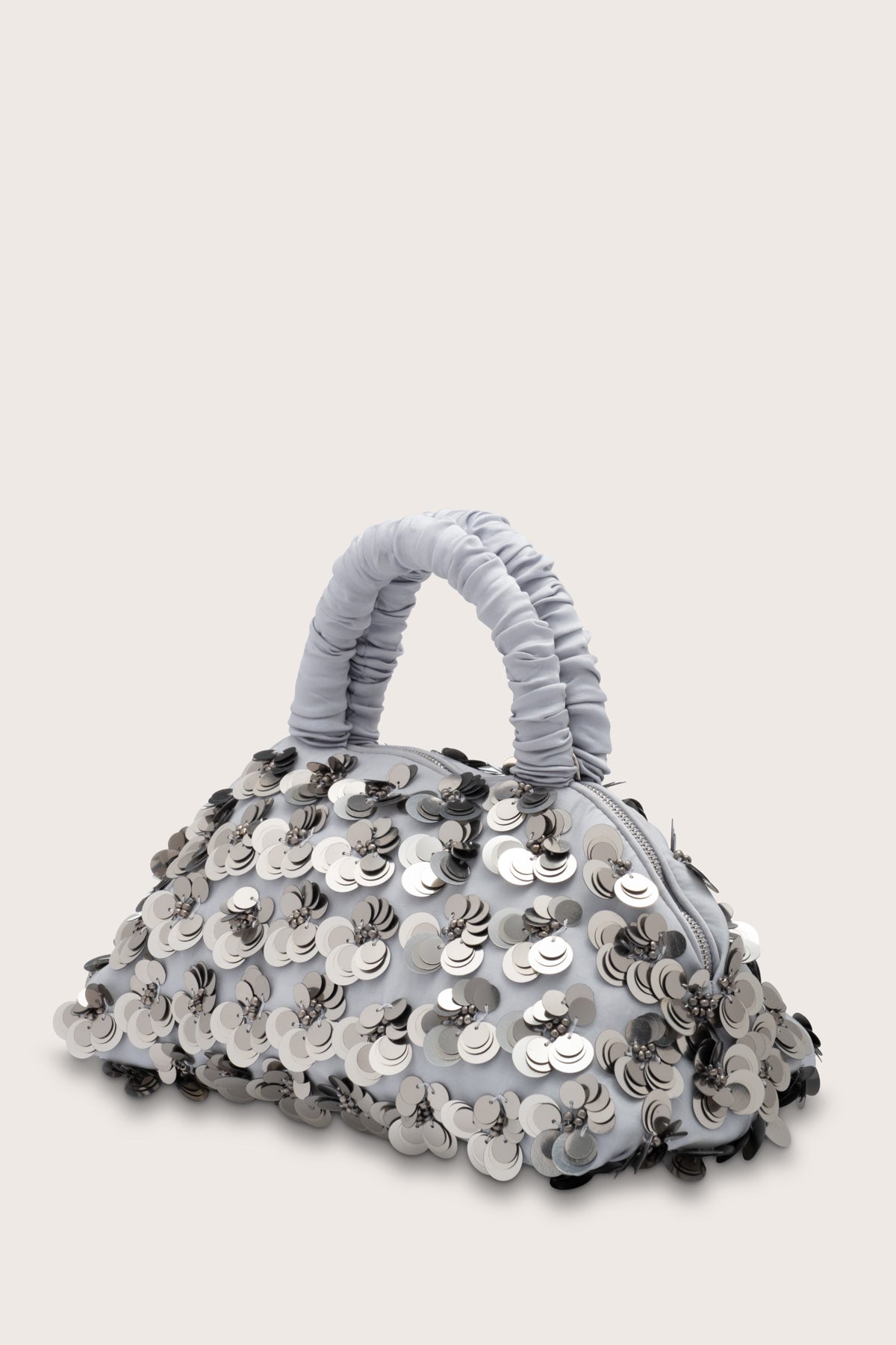 Lune Mini Embellished Bag in Silver