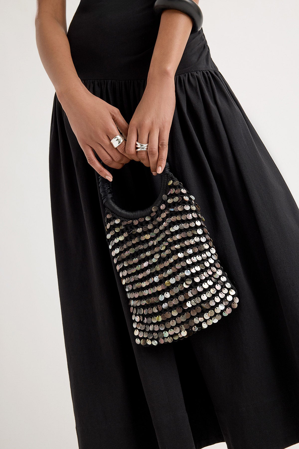 Maris Shell Bag in Black