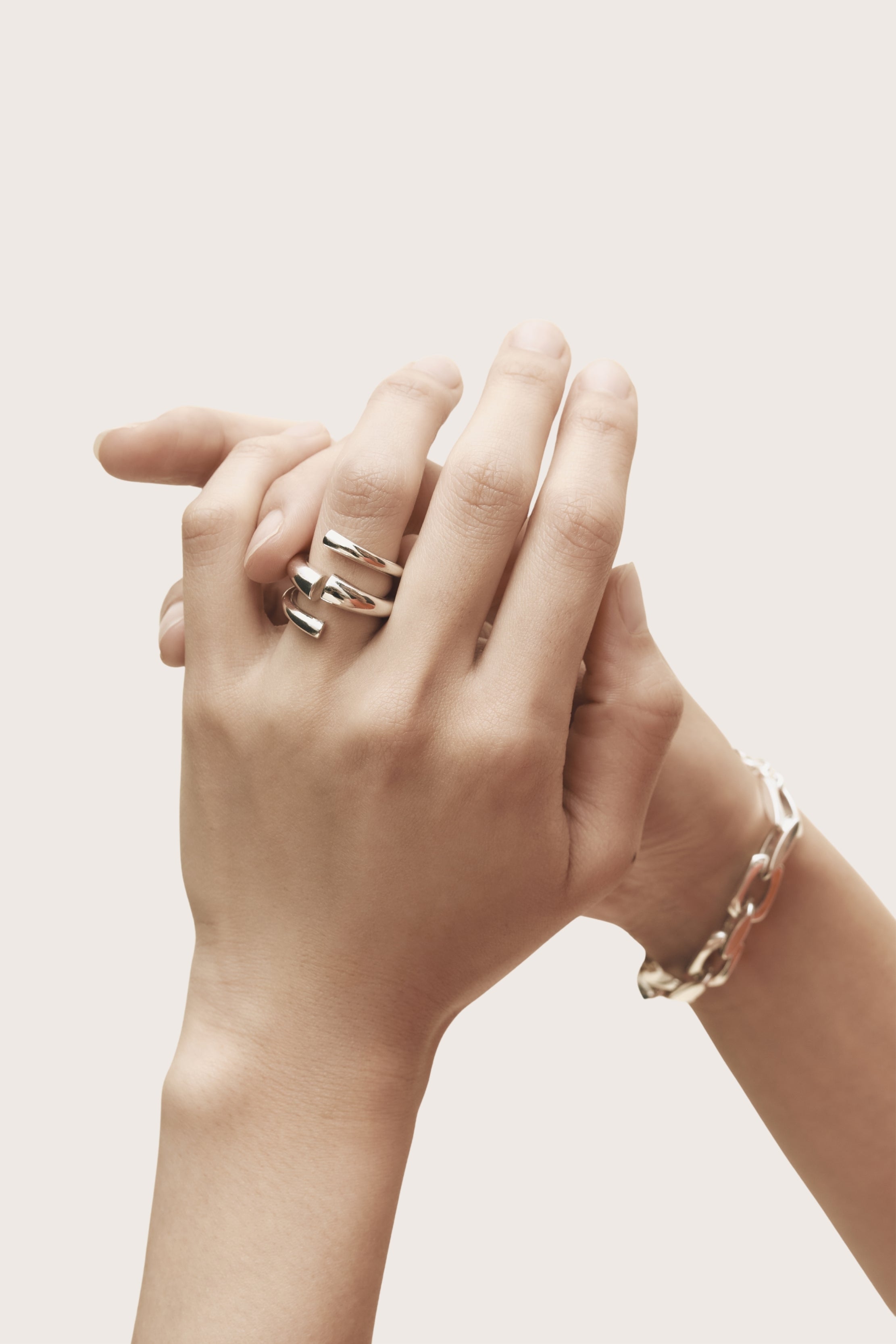 Block 21 Sterling Silver Ring