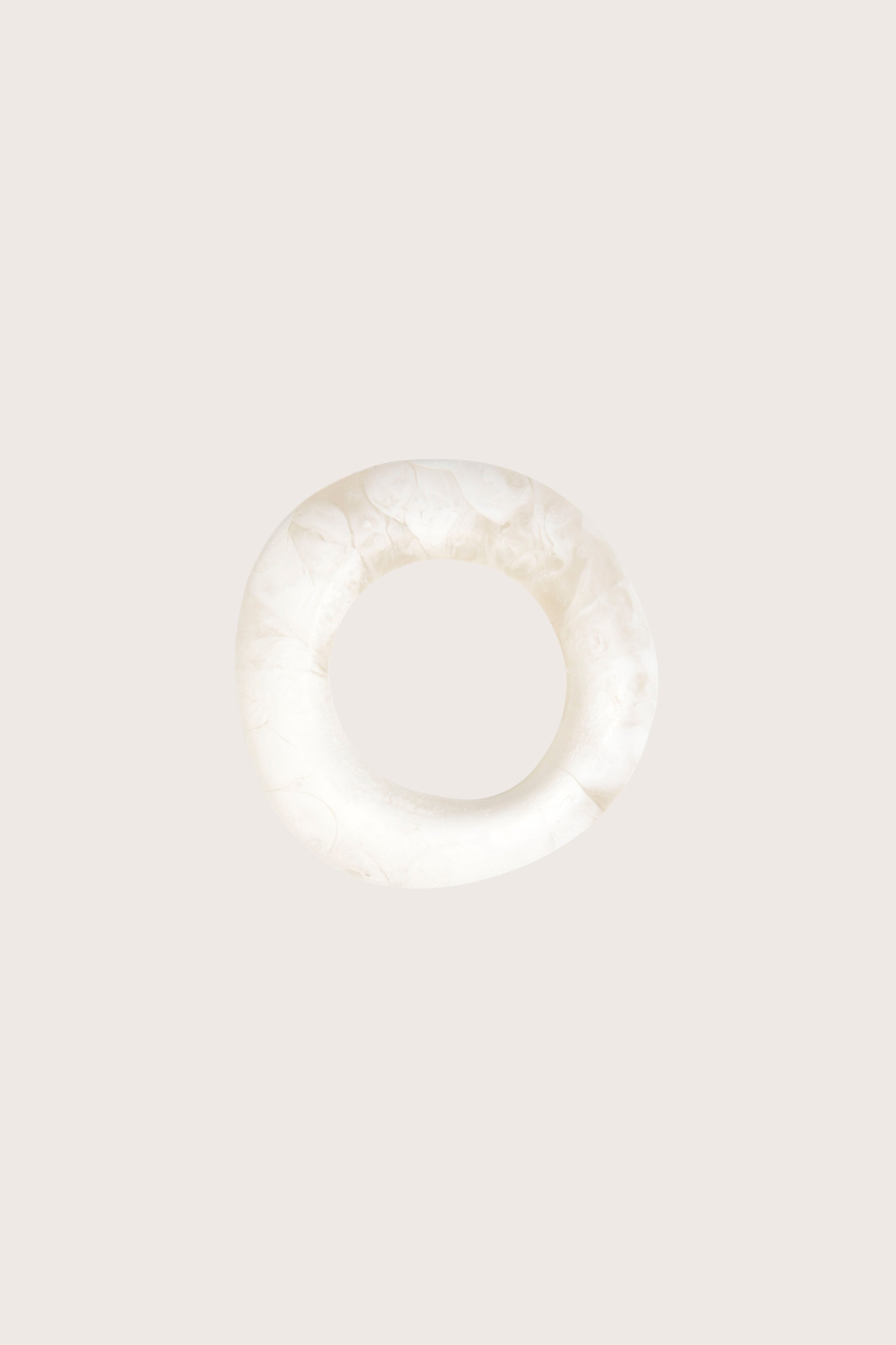 Medium Drift Bangle in Chalk Swirl