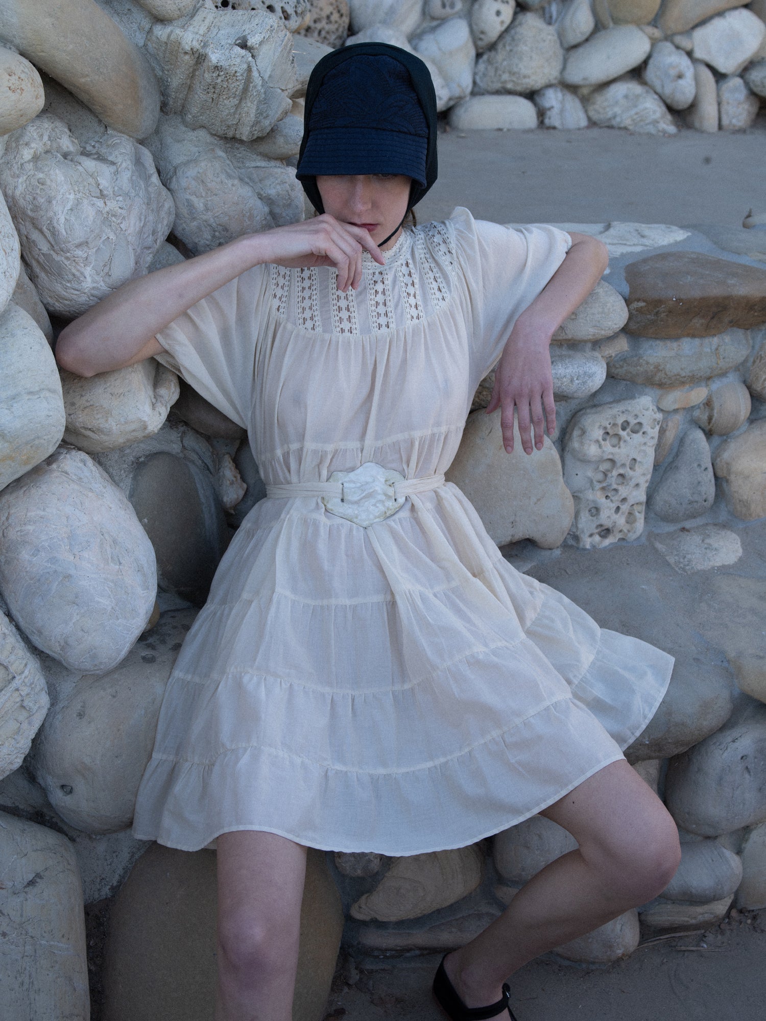 Estelle Dress in Opaline
