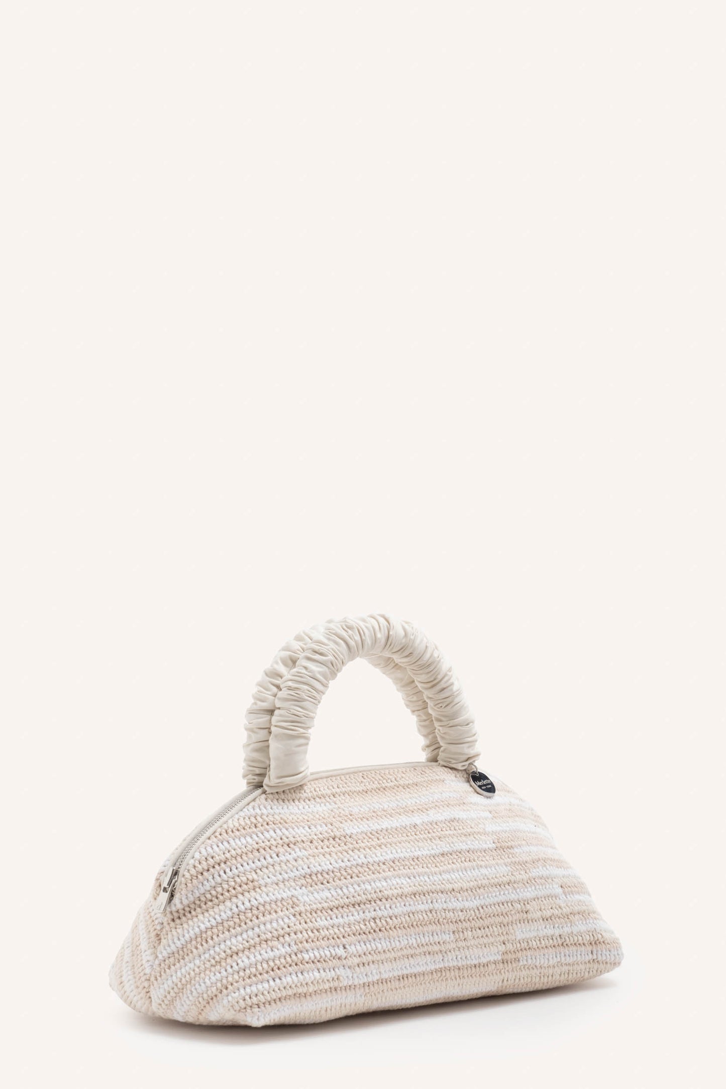 Lune Mini Macrame Bag in Ivory Multi