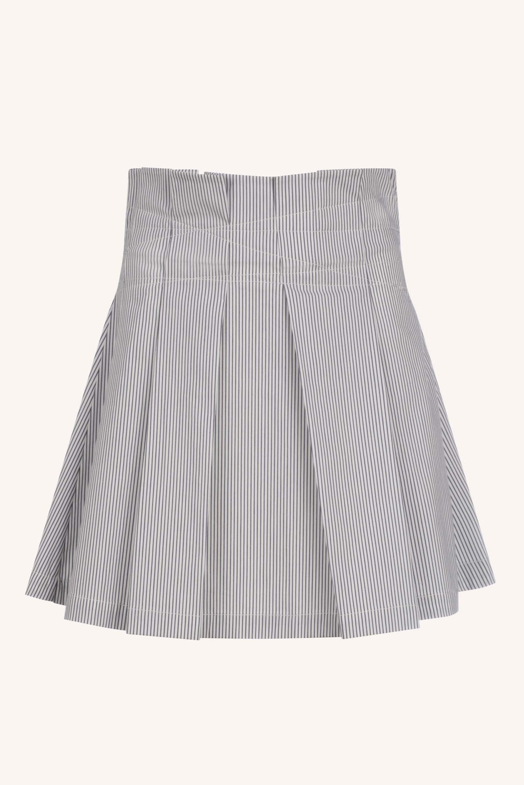 Kona Stripe Skirt in Admiral Navy Stripe
