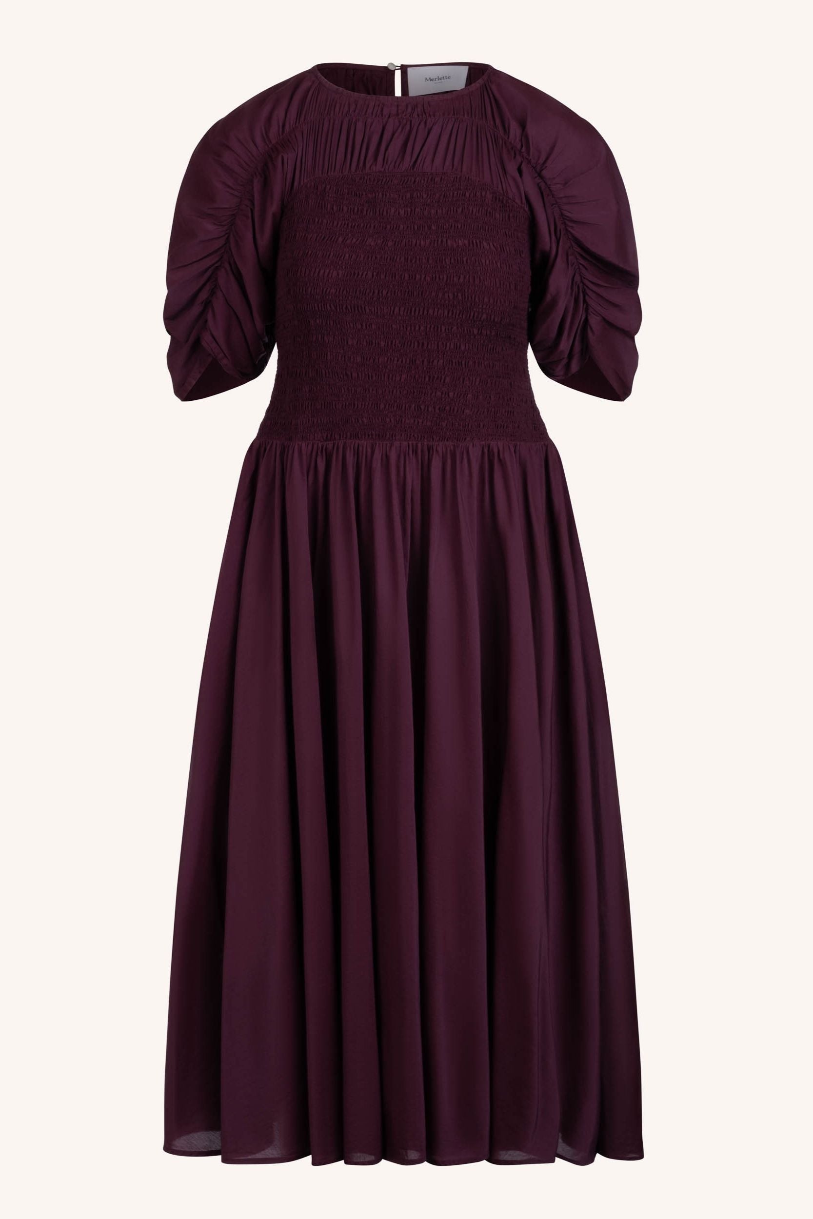 『新品』Merlette Soliman dress ライトベージュ XS SOLIMAN STRIPE｜Dresses｜Merlette(マーレット)｜Merlette NYC