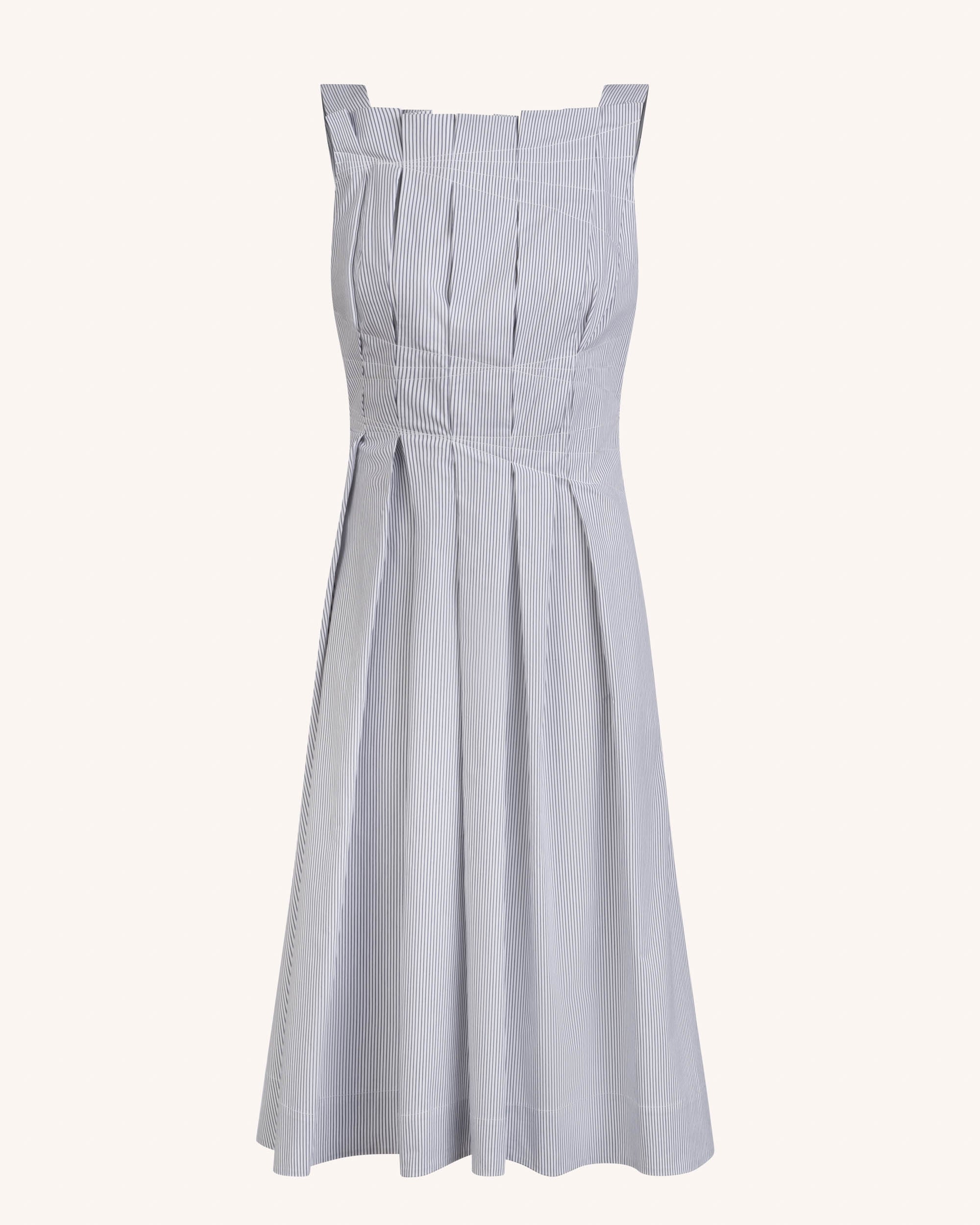 Nara Dress in Admiral Navy Stripe