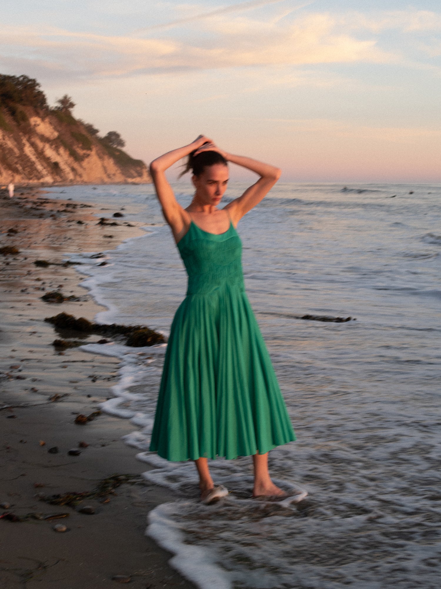 Kaede Dress in Verdant