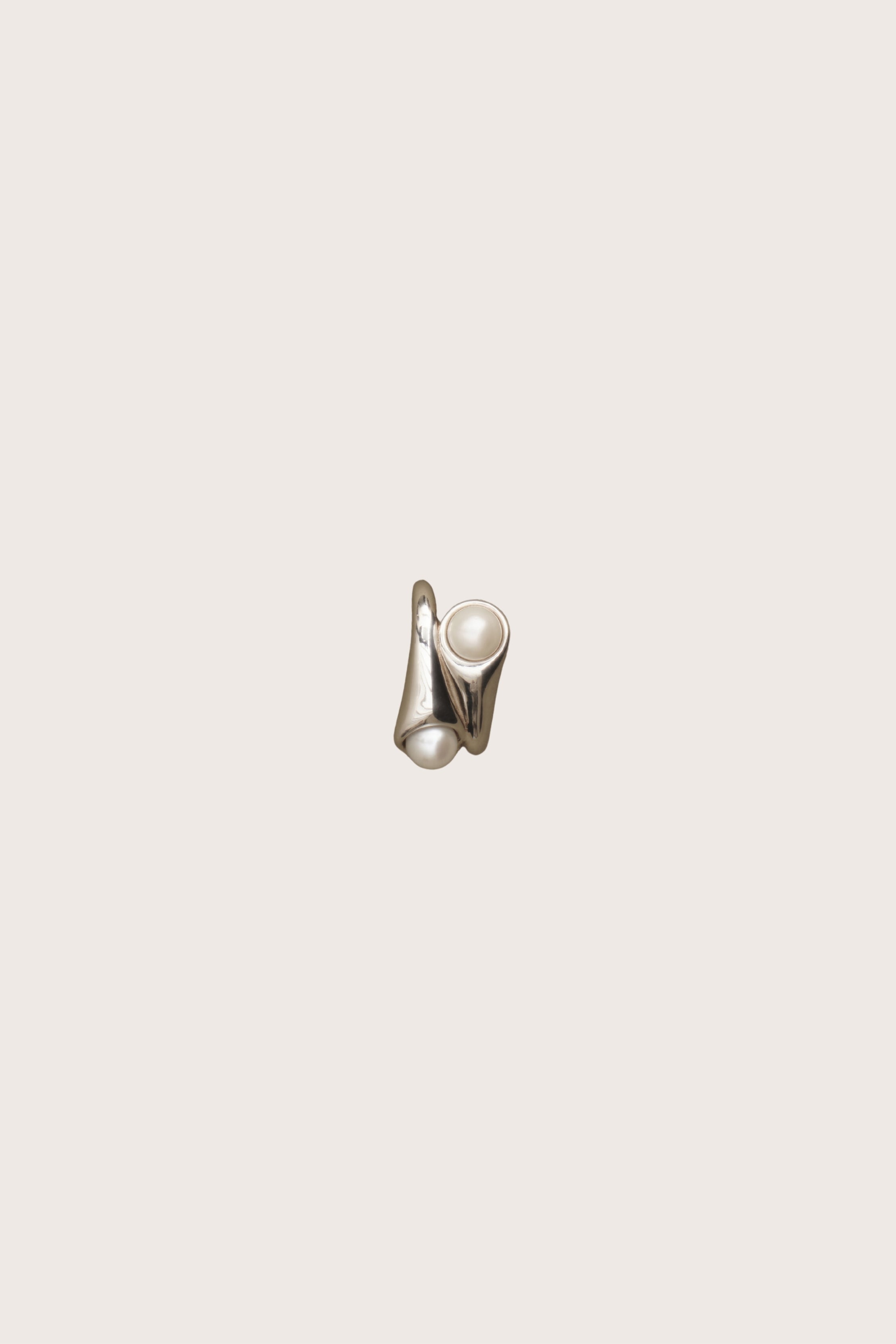 Double Pearl Earcuff