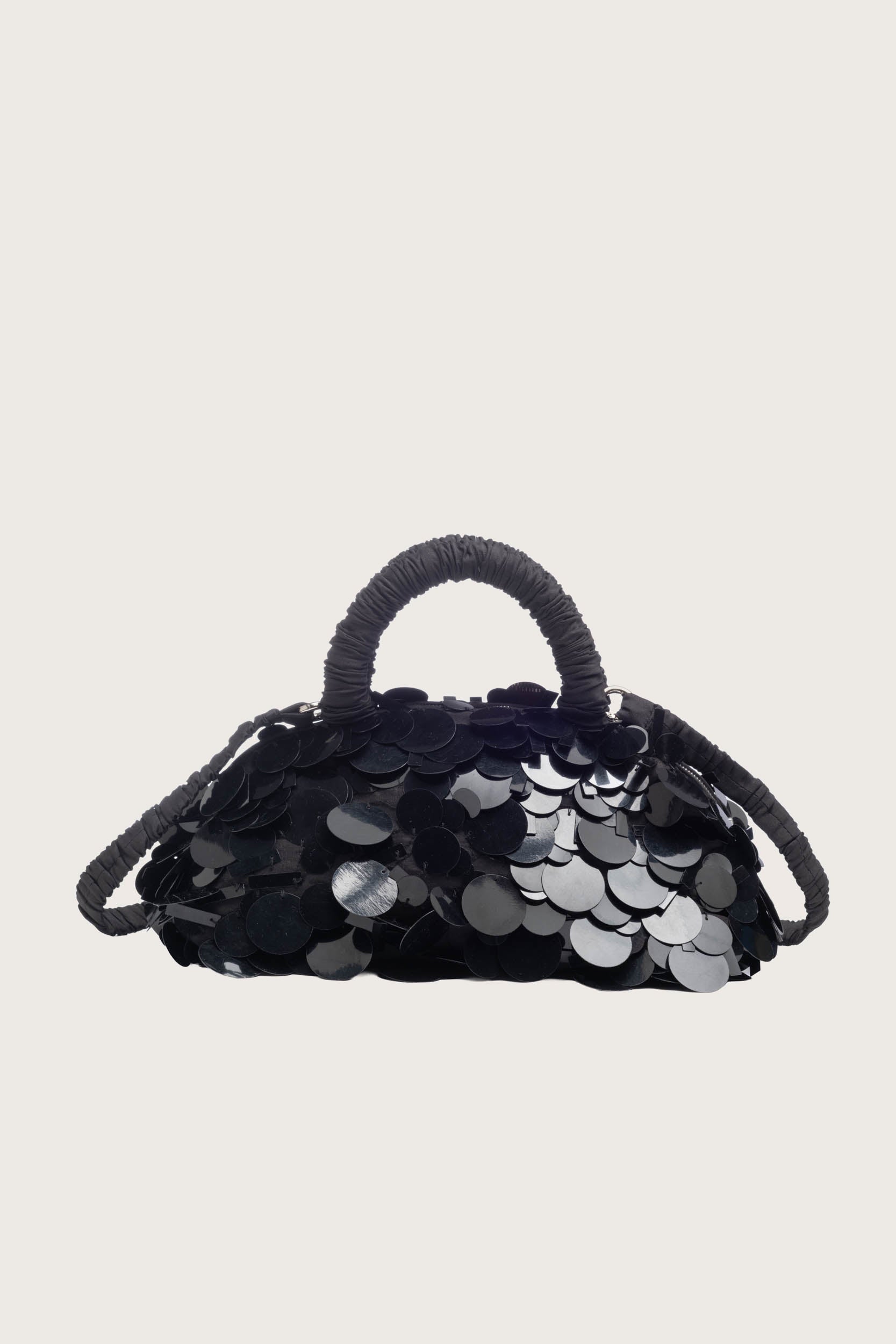 Lune Mini Sequin Bag in Black