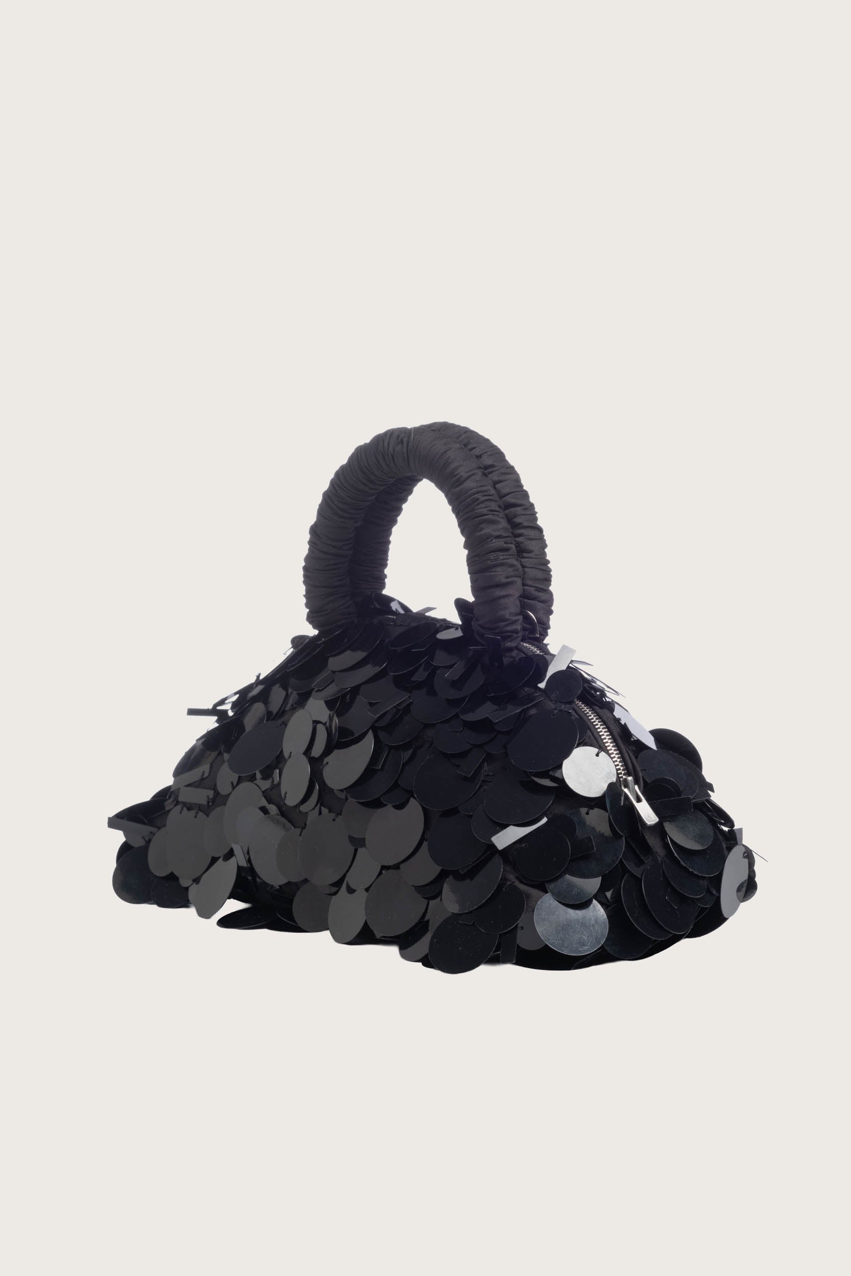 Lune Mini Sequin Bag in Black