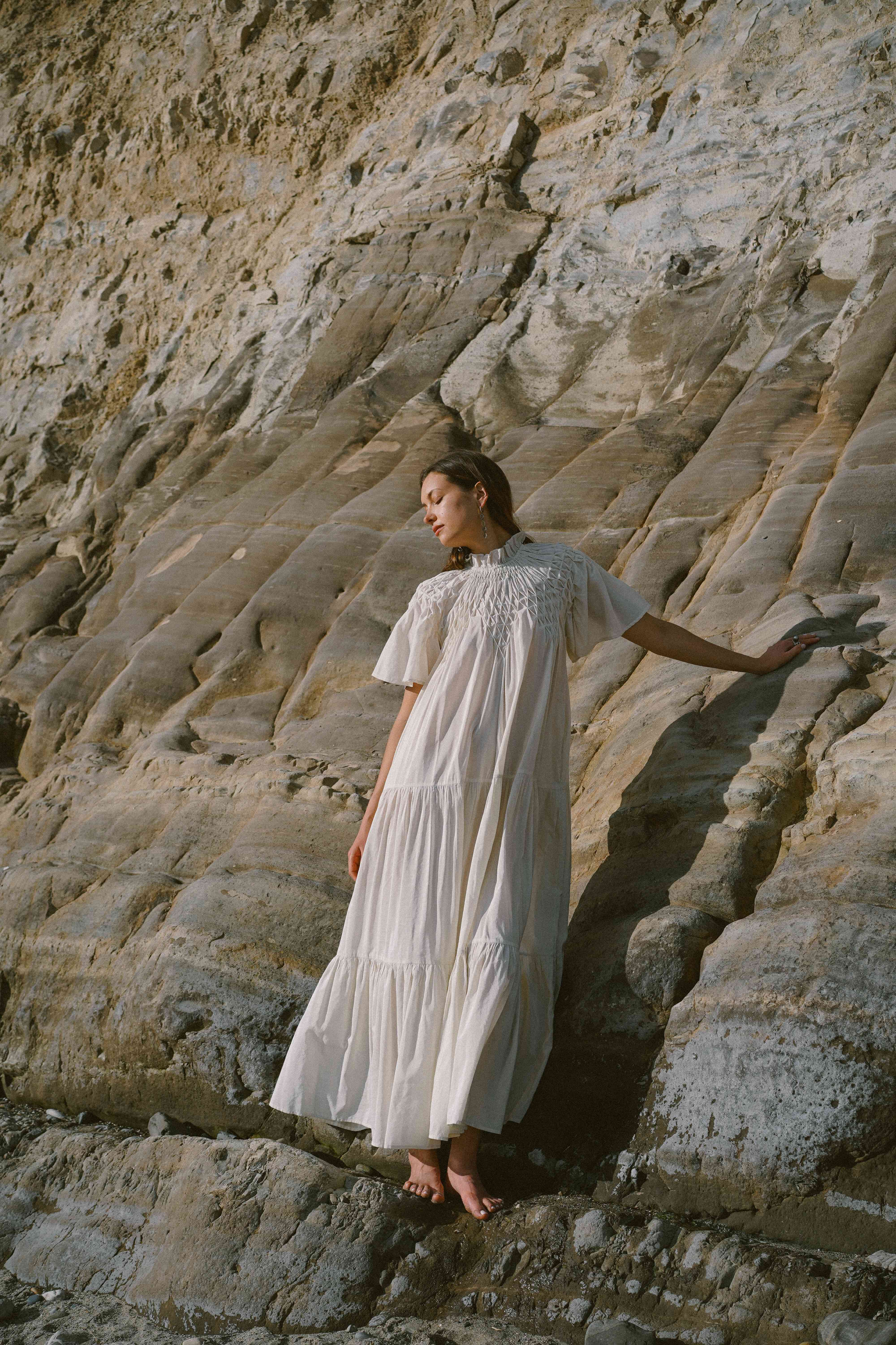 Merlette SOLIMANドレス Soliman Dress in Ikat Emb Dot