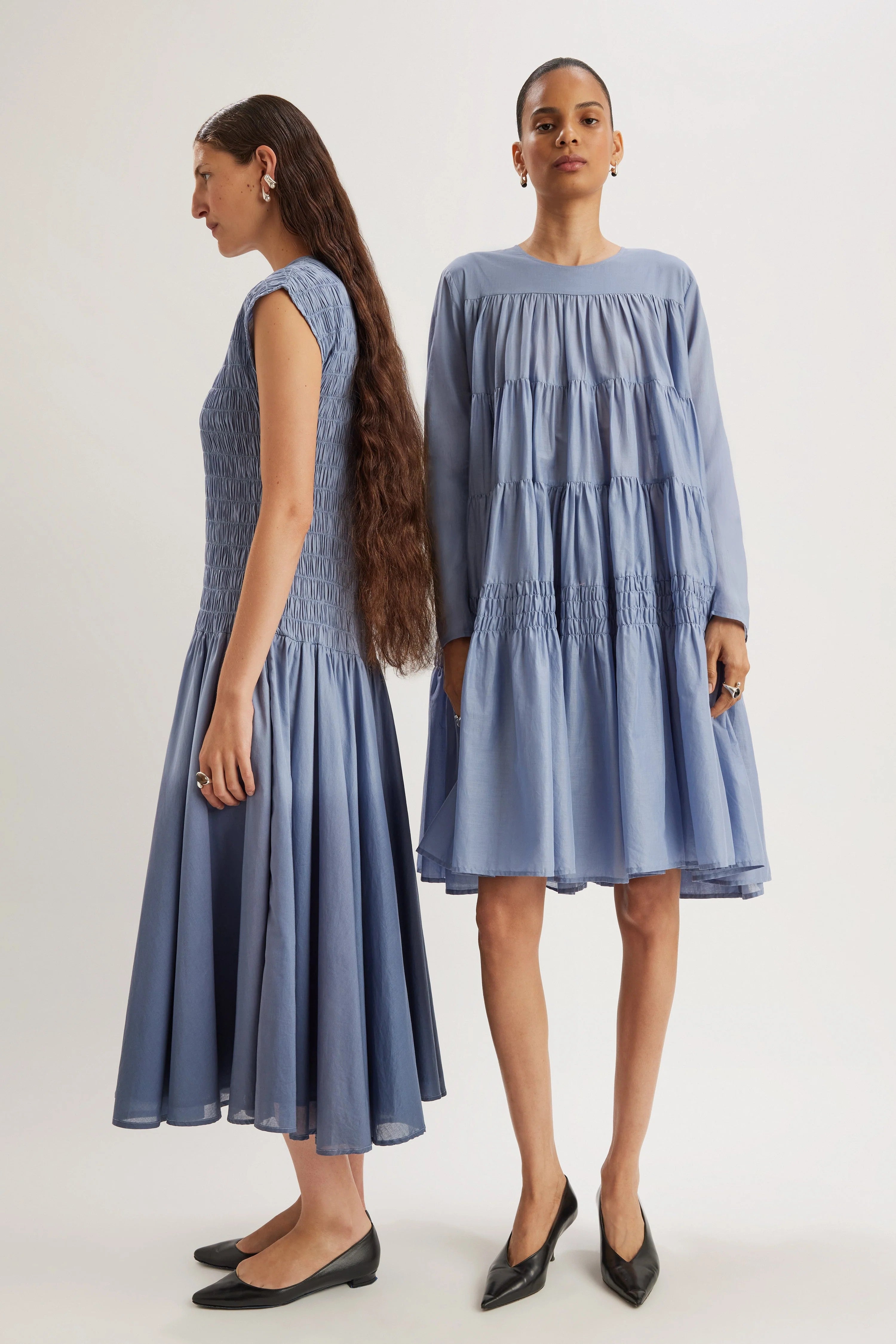 Soliman Dress in Ikat Emb Dot