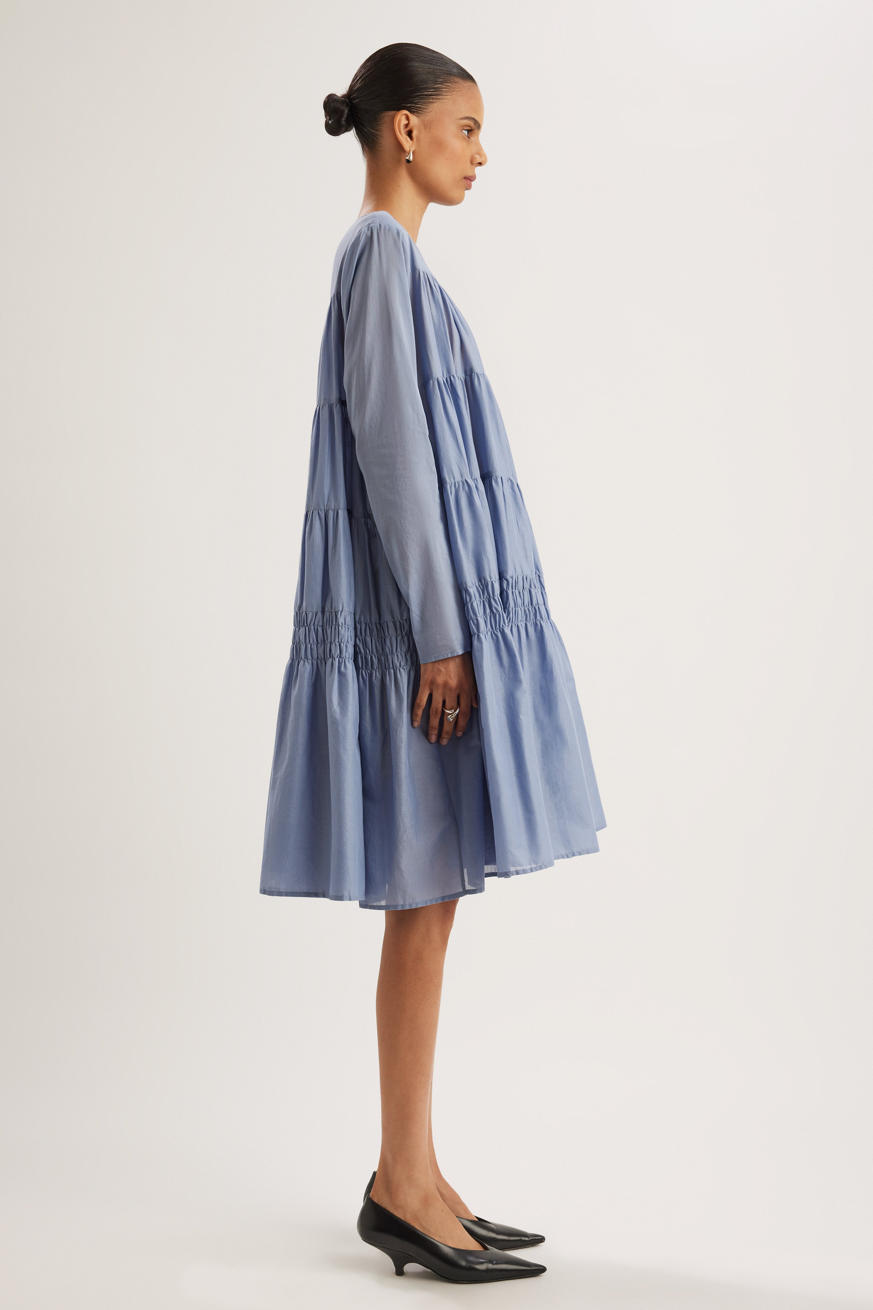 Soliman Midi Dress in Steele