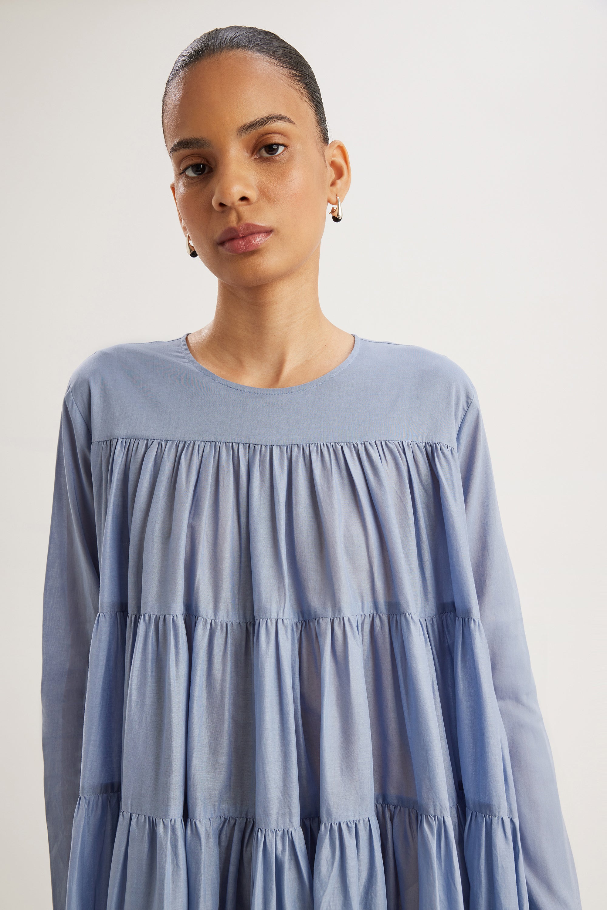 Soliman Midi Dress in Steele