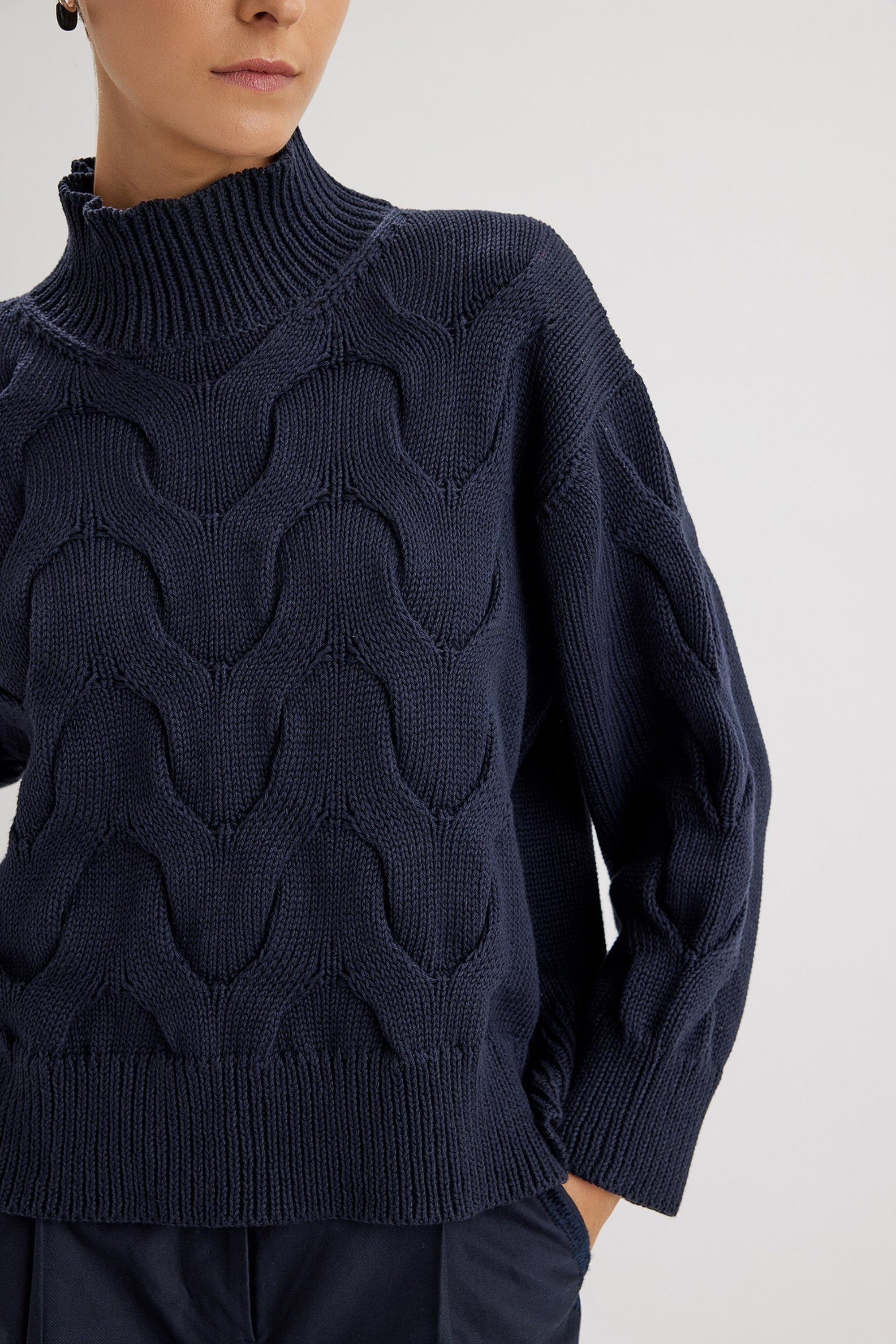 Amira Sweater in Navy