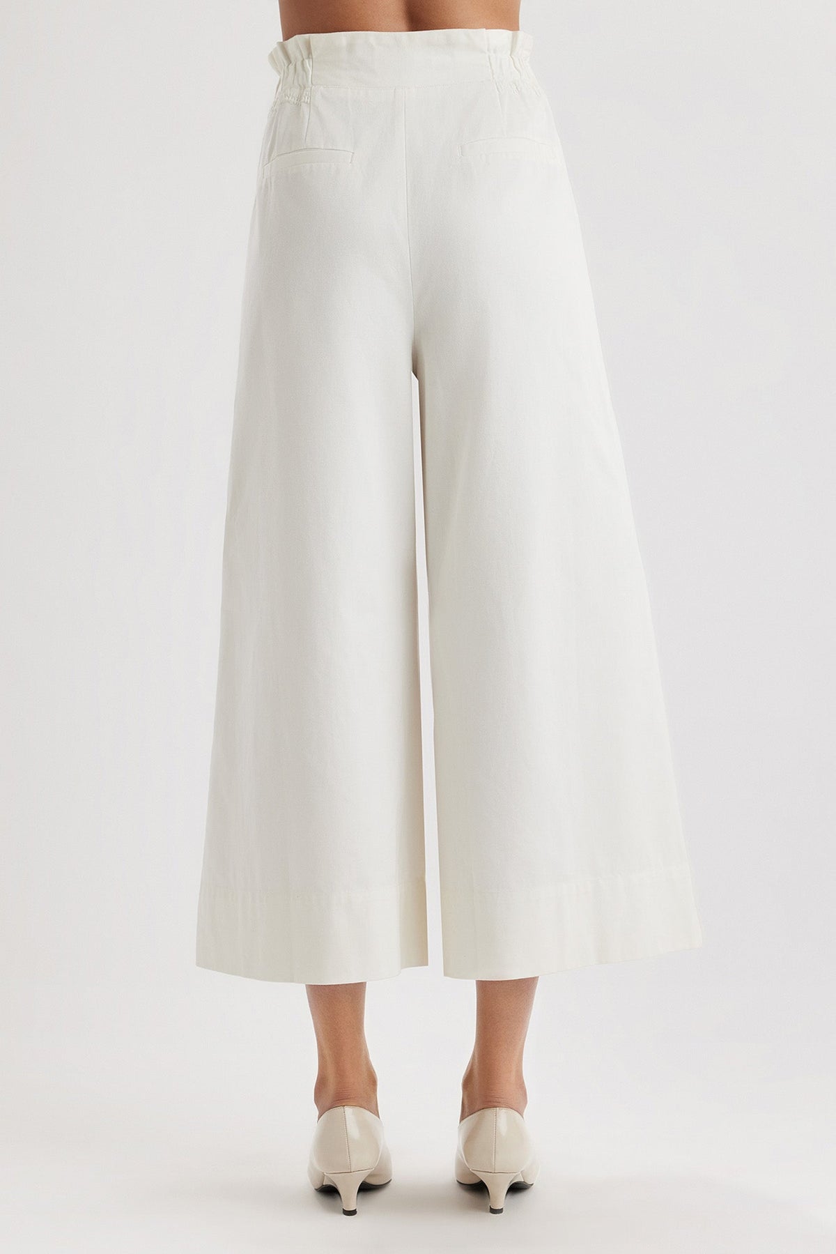Sargent Embroidered Pant in Ivory