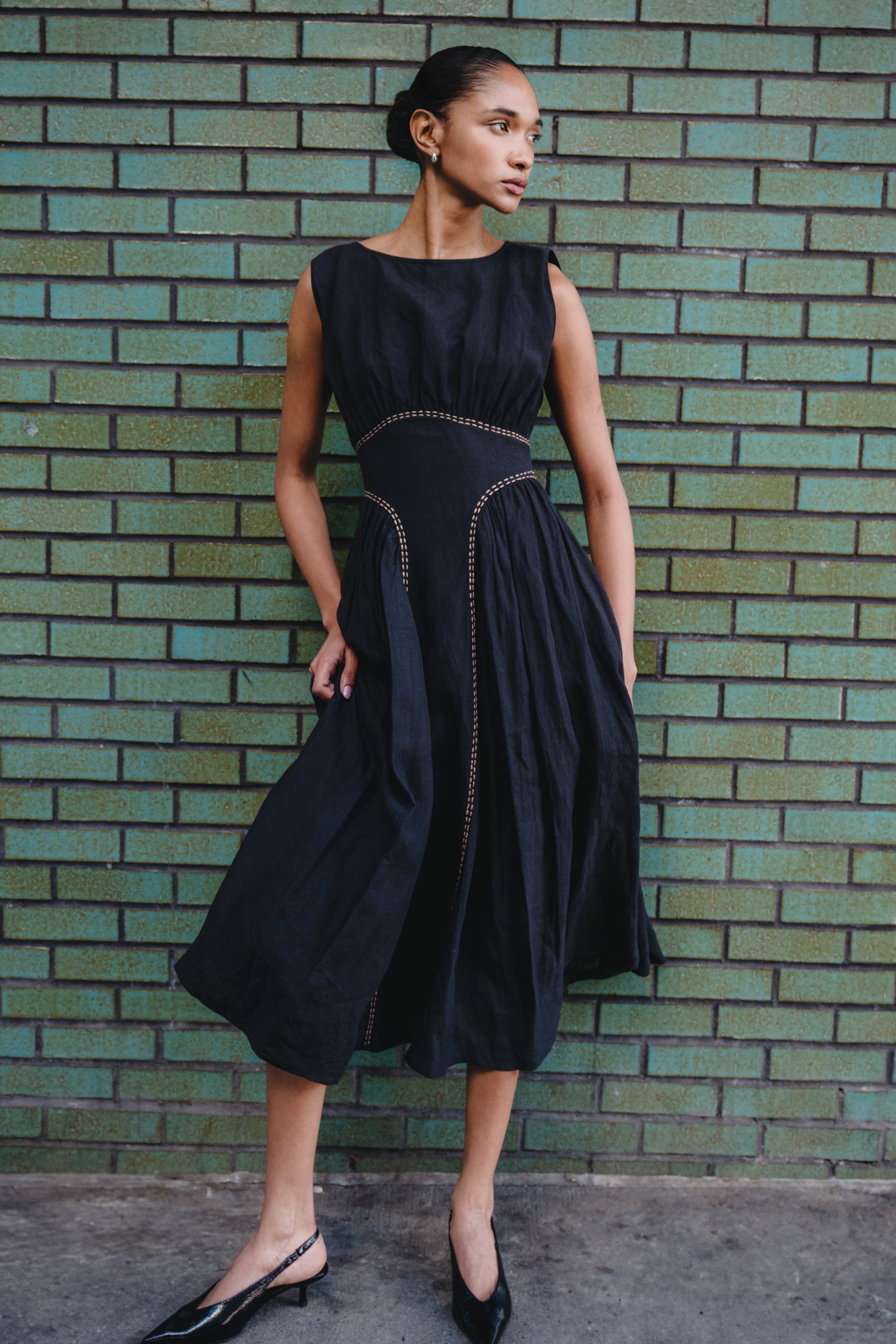 Merlette Byward Dress in Black
