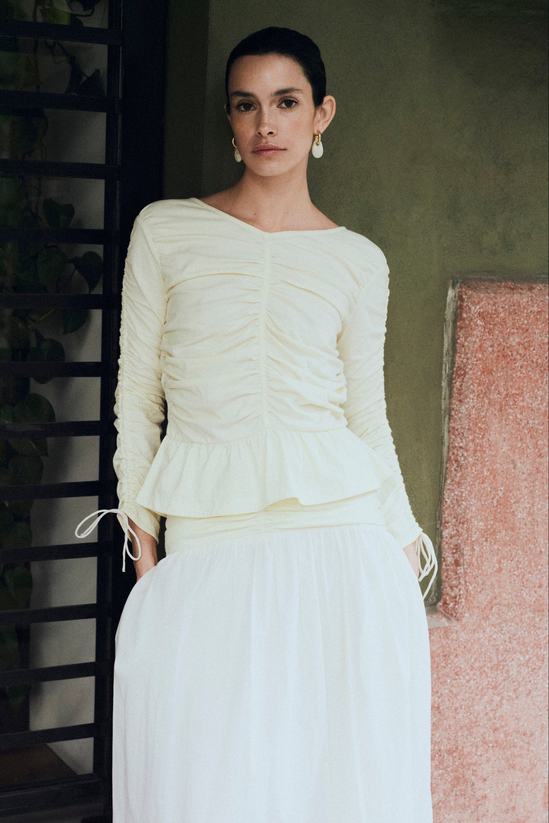 Merlette Soliman Tiered Dress in White