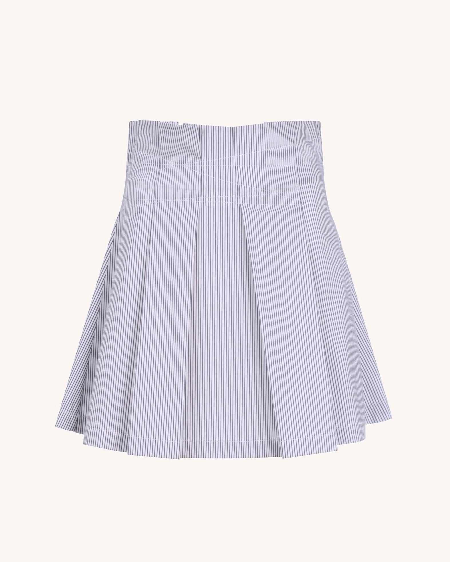 Kona Stripe Skirt in Admiral Navy Stripe