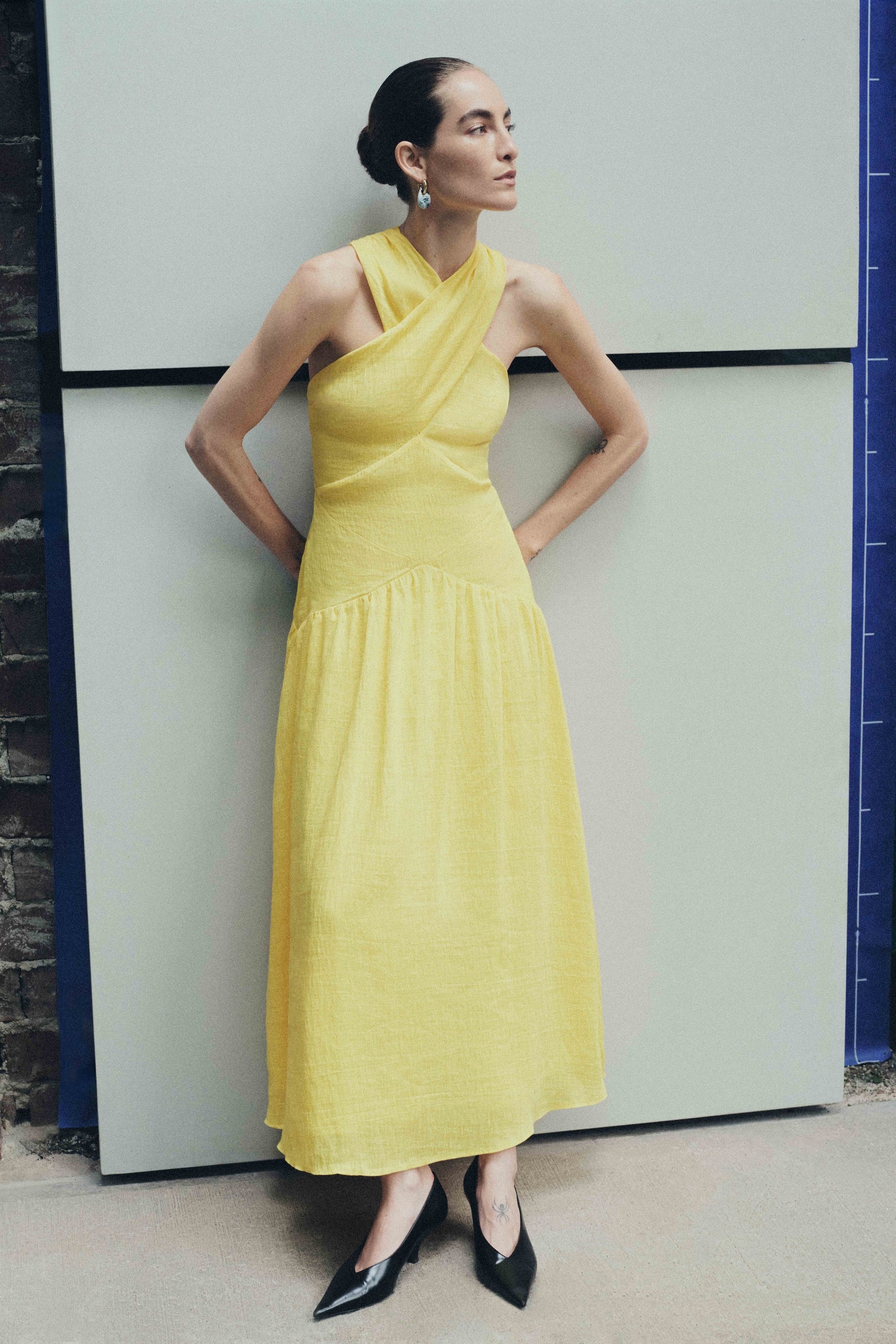Zadie Dress in Lemon