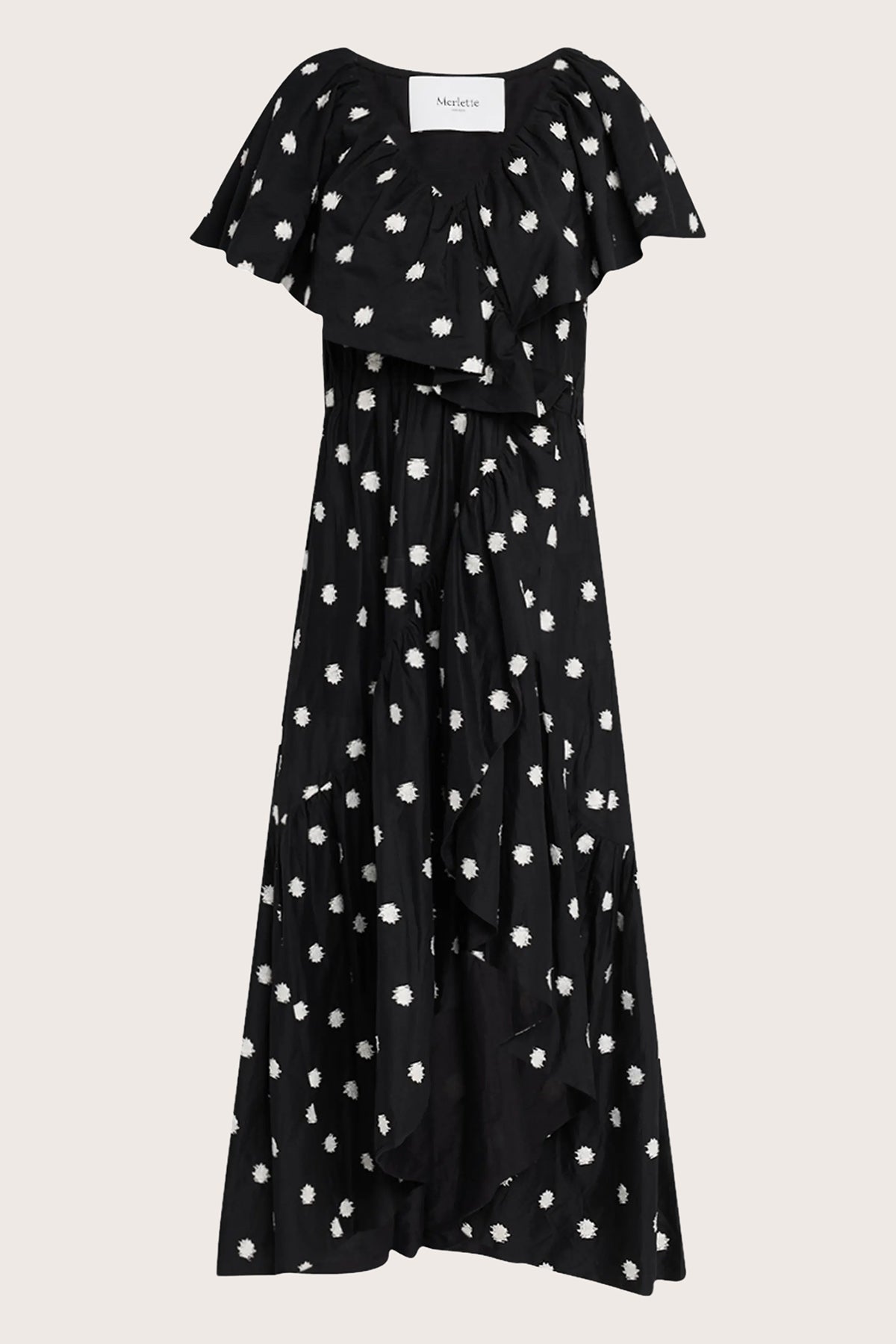 Loris Dress in Ikat Emb Dot
