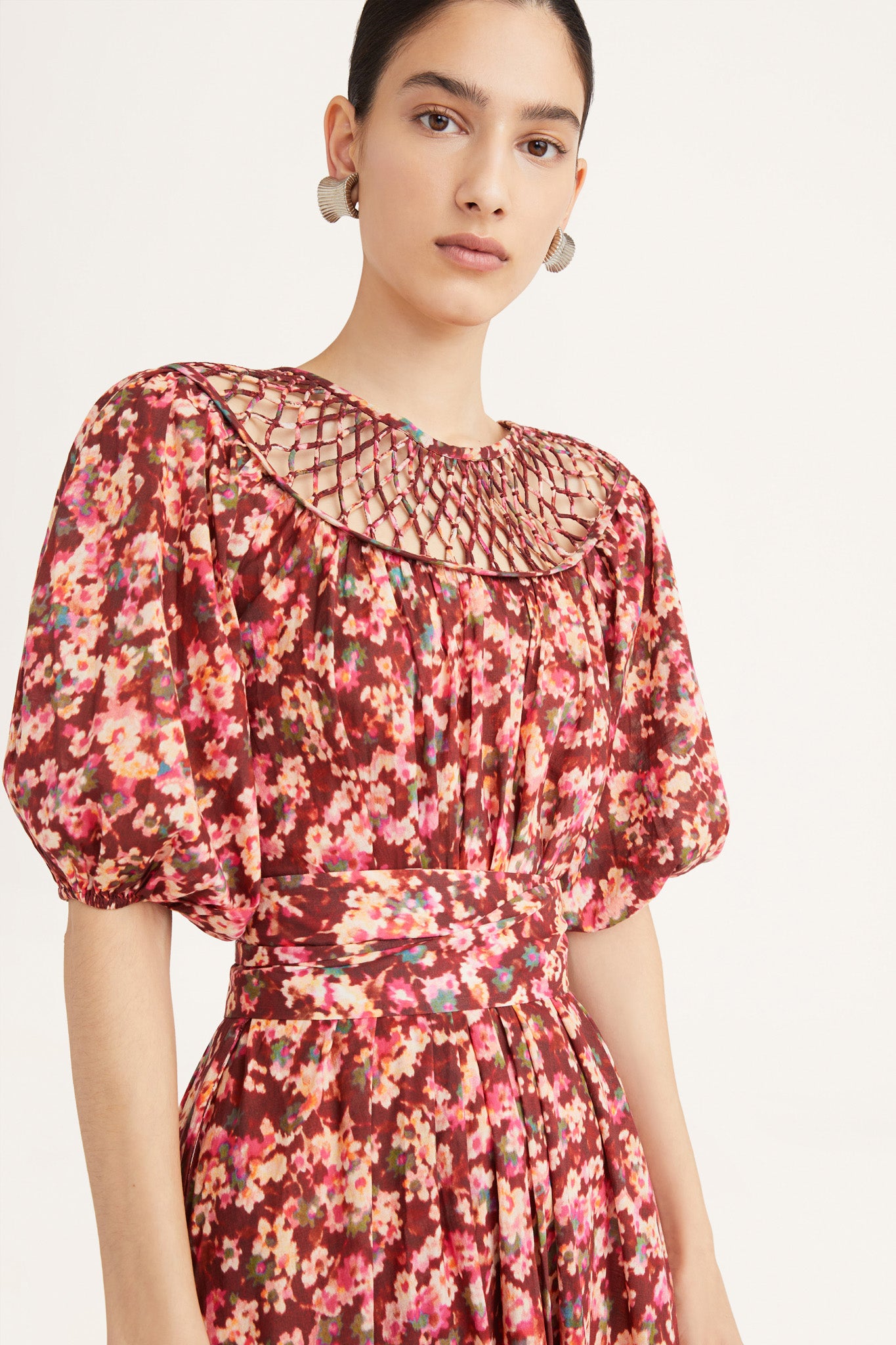 Andersson Dress in Terracotta Floral Print