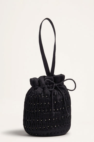 Deco Pouch Beaded in Black