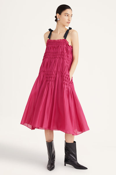 Mabel Dress in Deep Pink