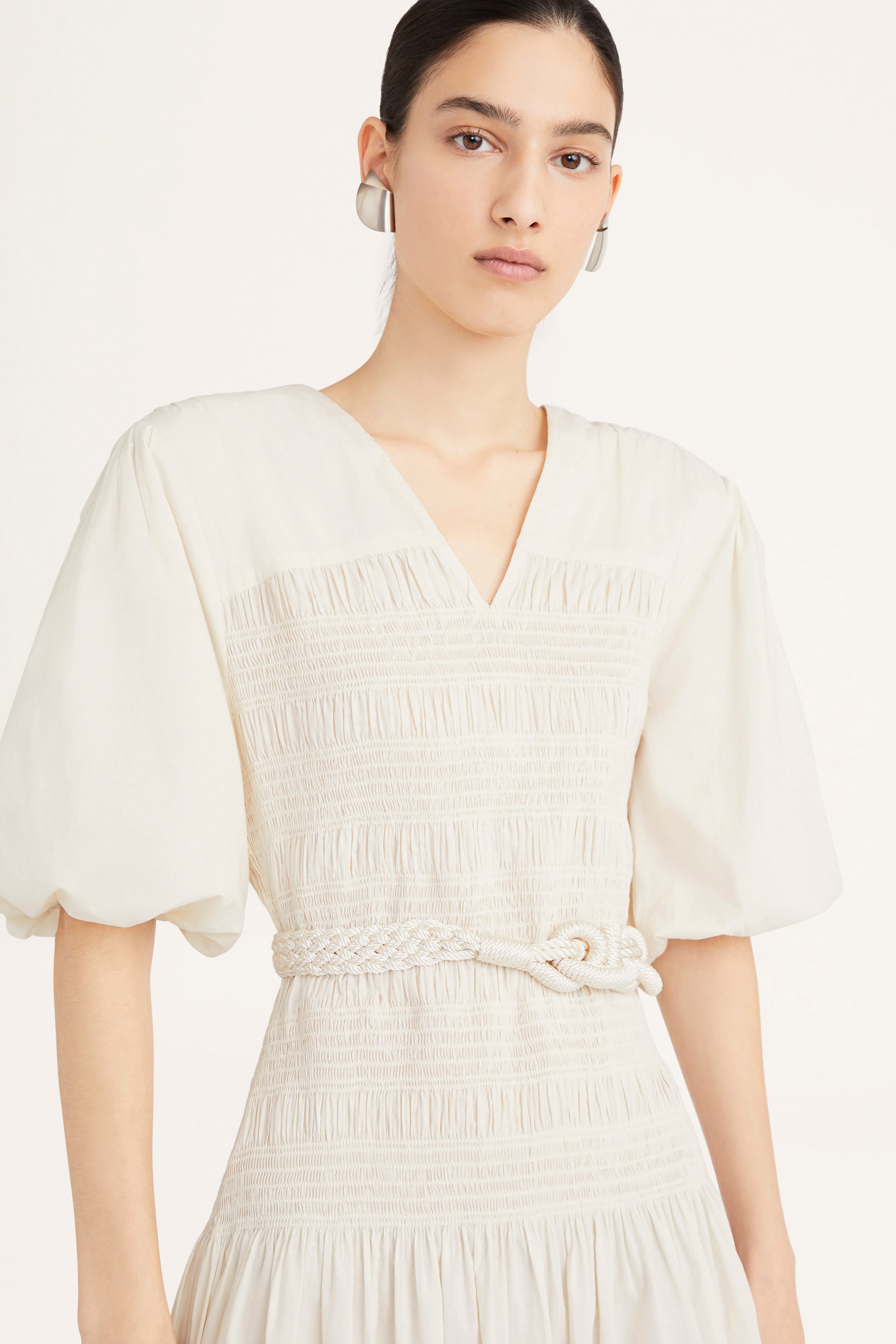 Merlette Martha Dress in White