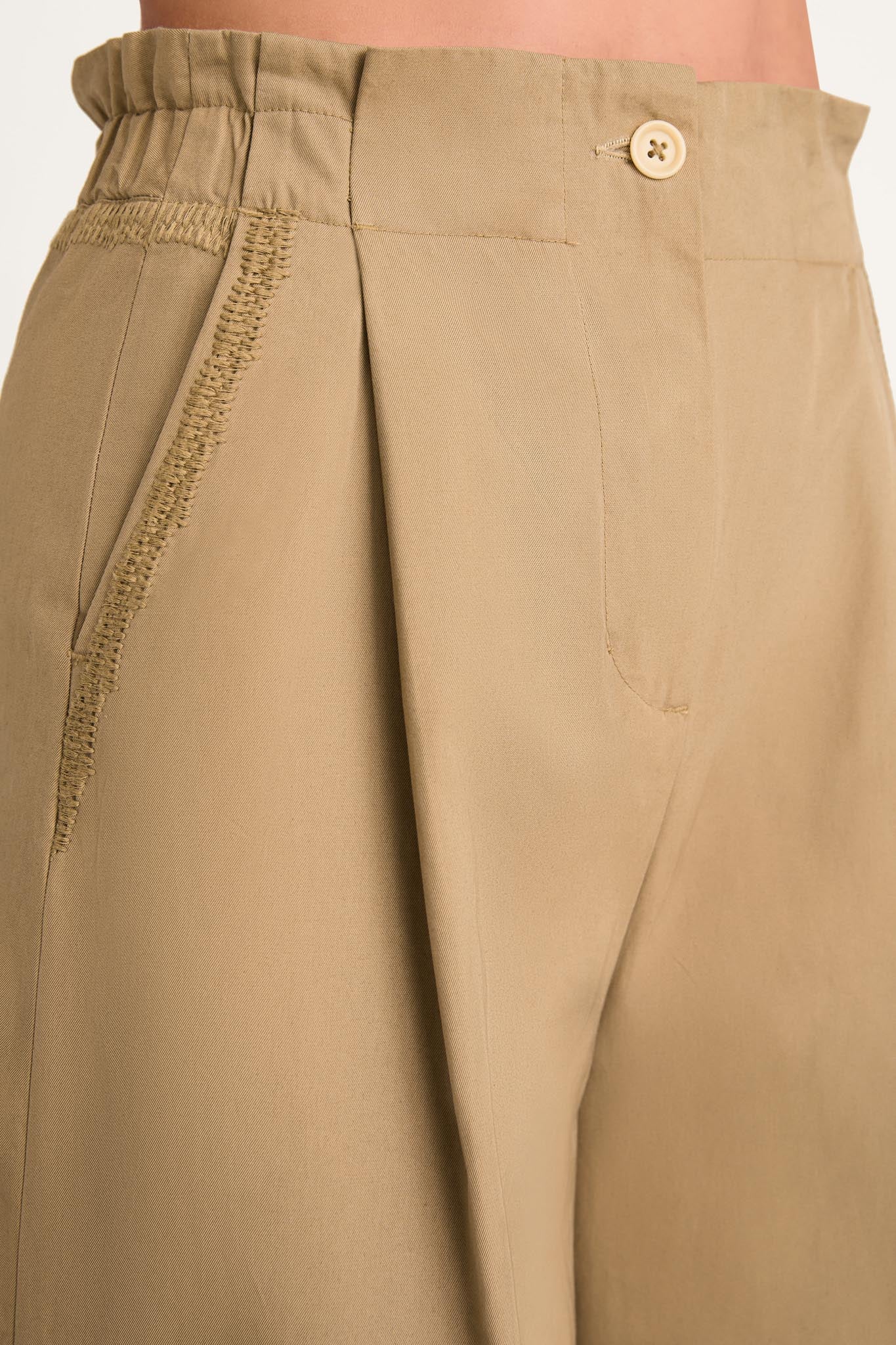 Sargent Emb Pant in Driftwood