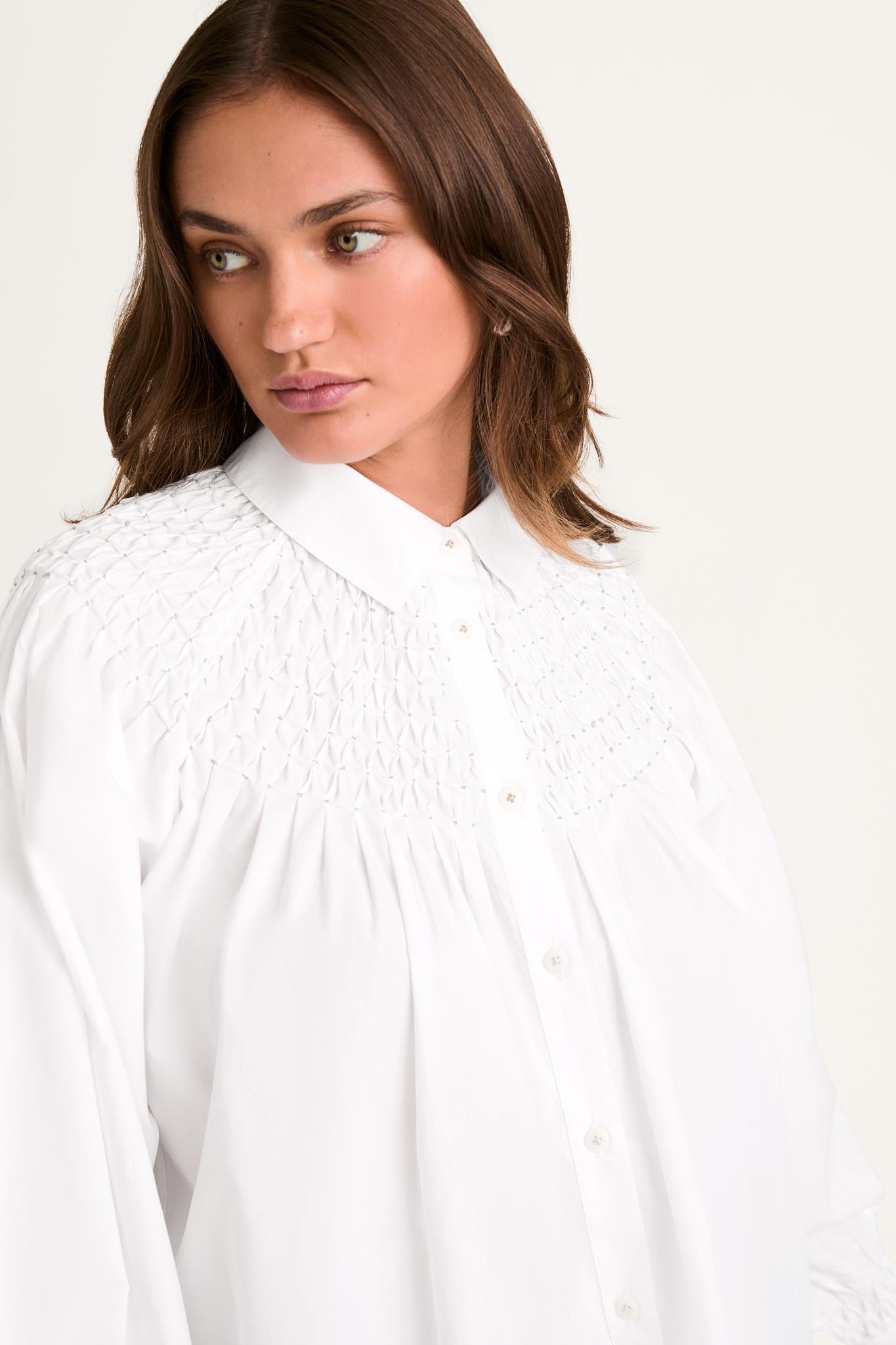 Solstice Top in White Merlette