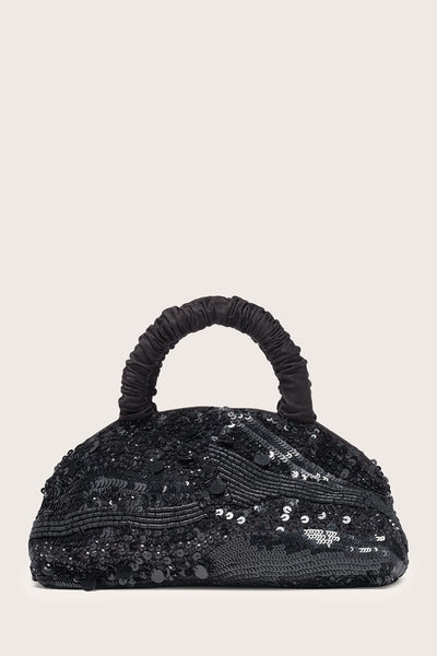 ショルダーバッグ Merlette Lune mini bag Lune Mini Sequin Bag in Soft Gold