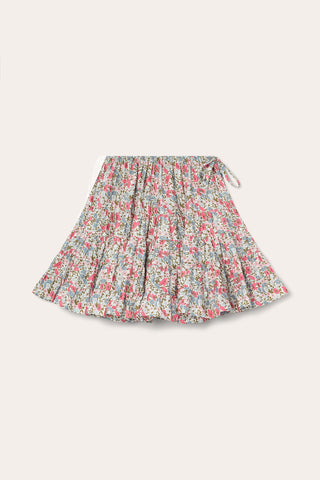 Shop Merlette Hill Skirt In Liberty Pink Print
