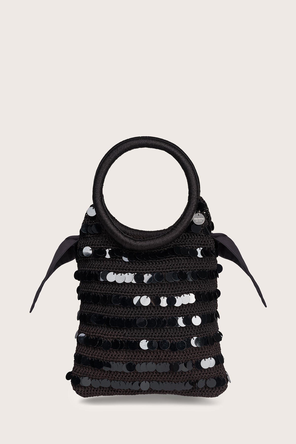 Maris Sequin Bag in Black
