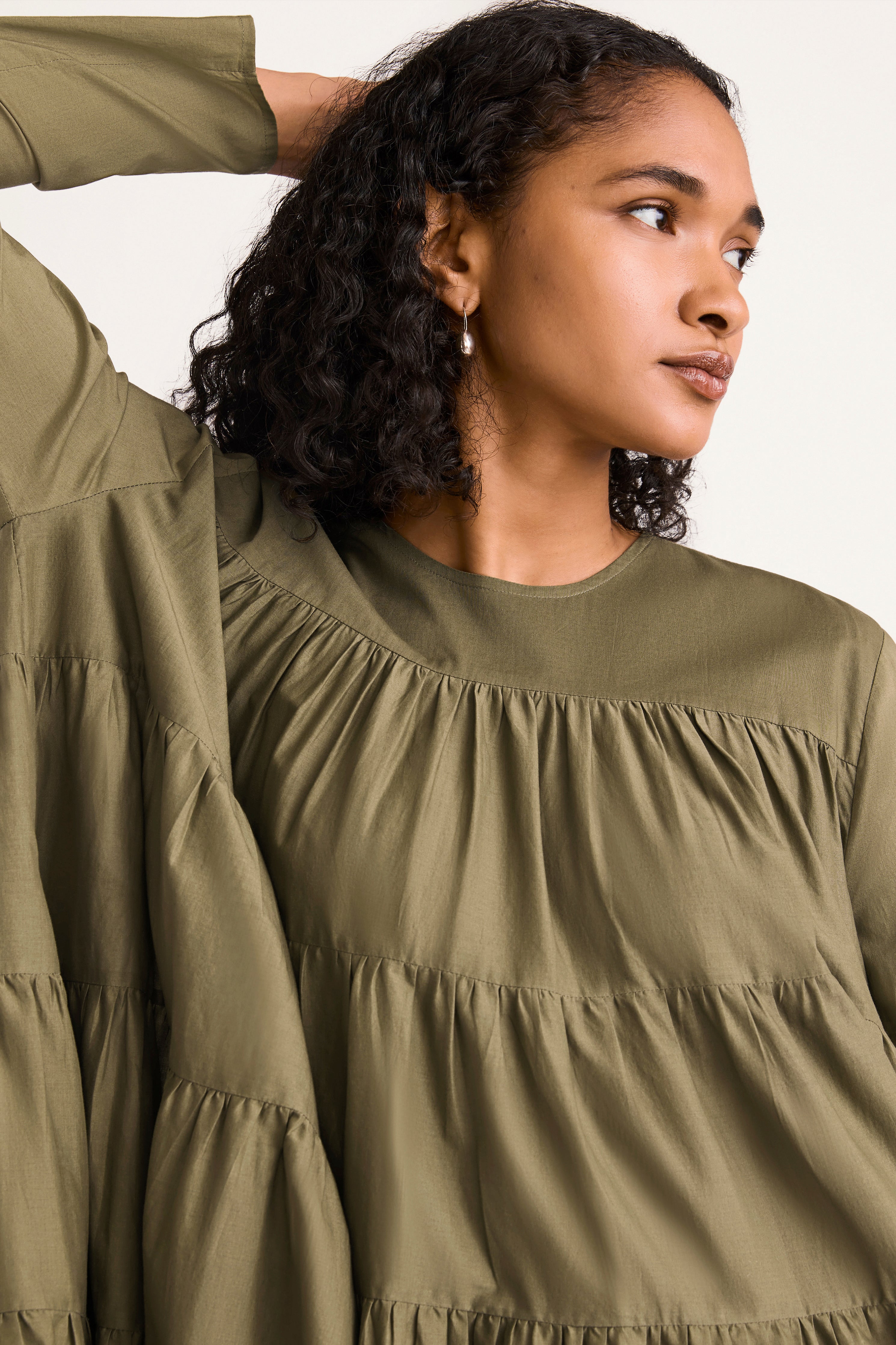 Soliman Dress in khaki – Merlette