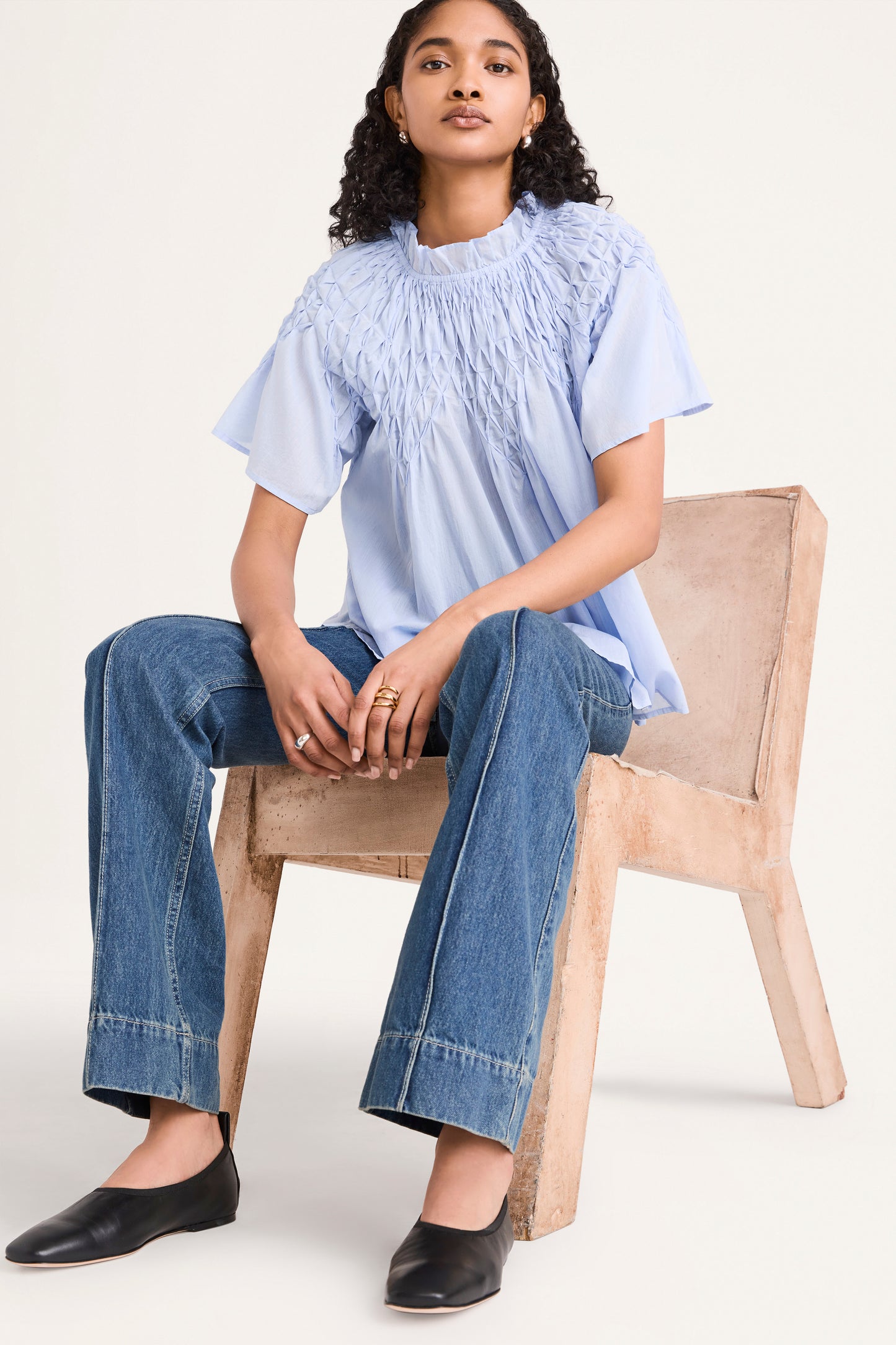 Bejart Top in Chambray