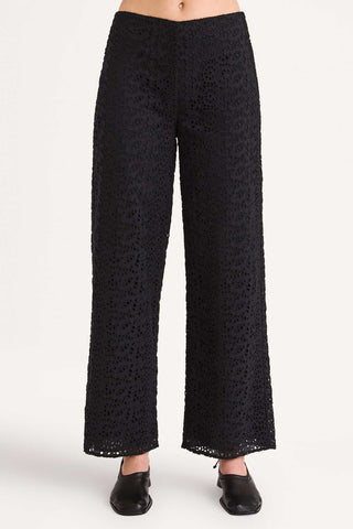 Merlette Lunar Pant In Black Eyelet In Black