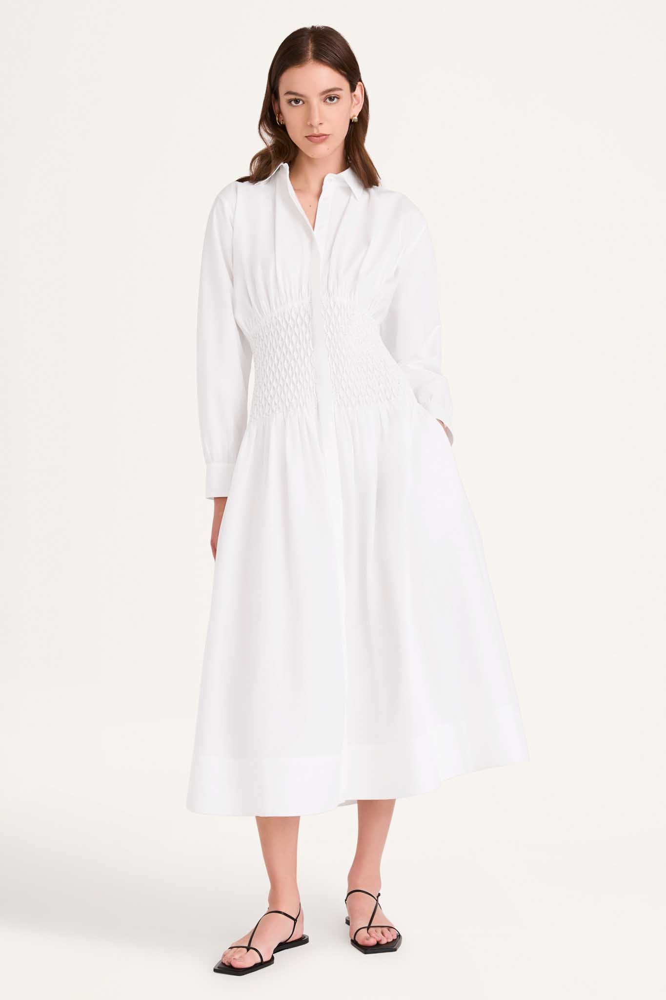 White straight outlet dress