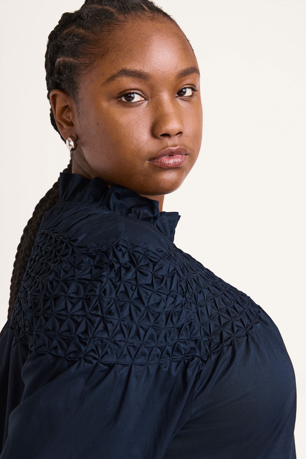 Majorelle Top in Navy Merlette