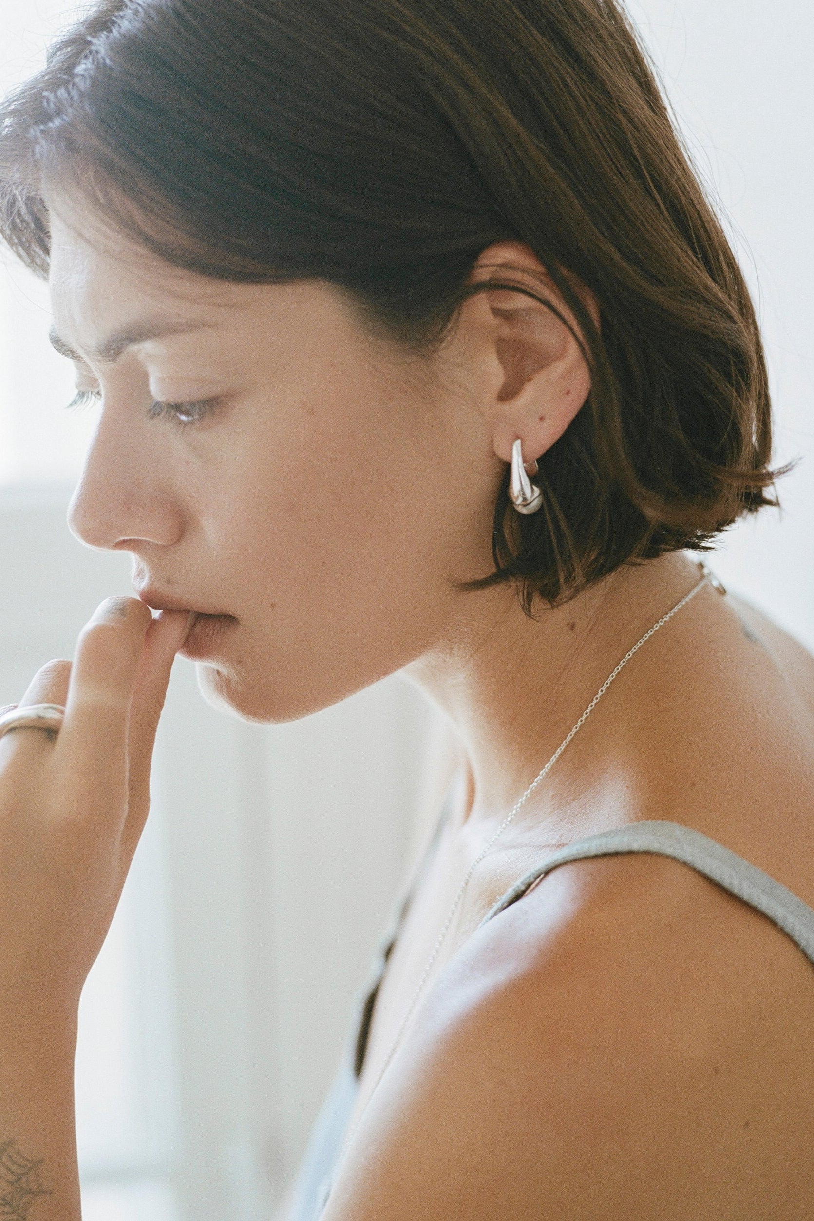 Lobster Earring with Pearl