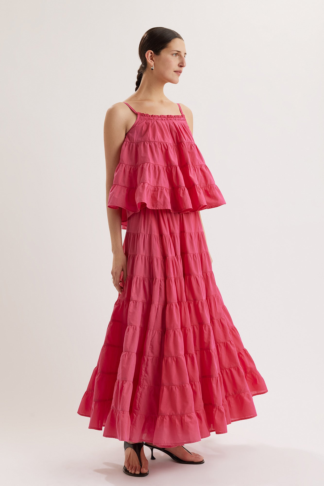 Merlette Soliman Tiered Dress in White