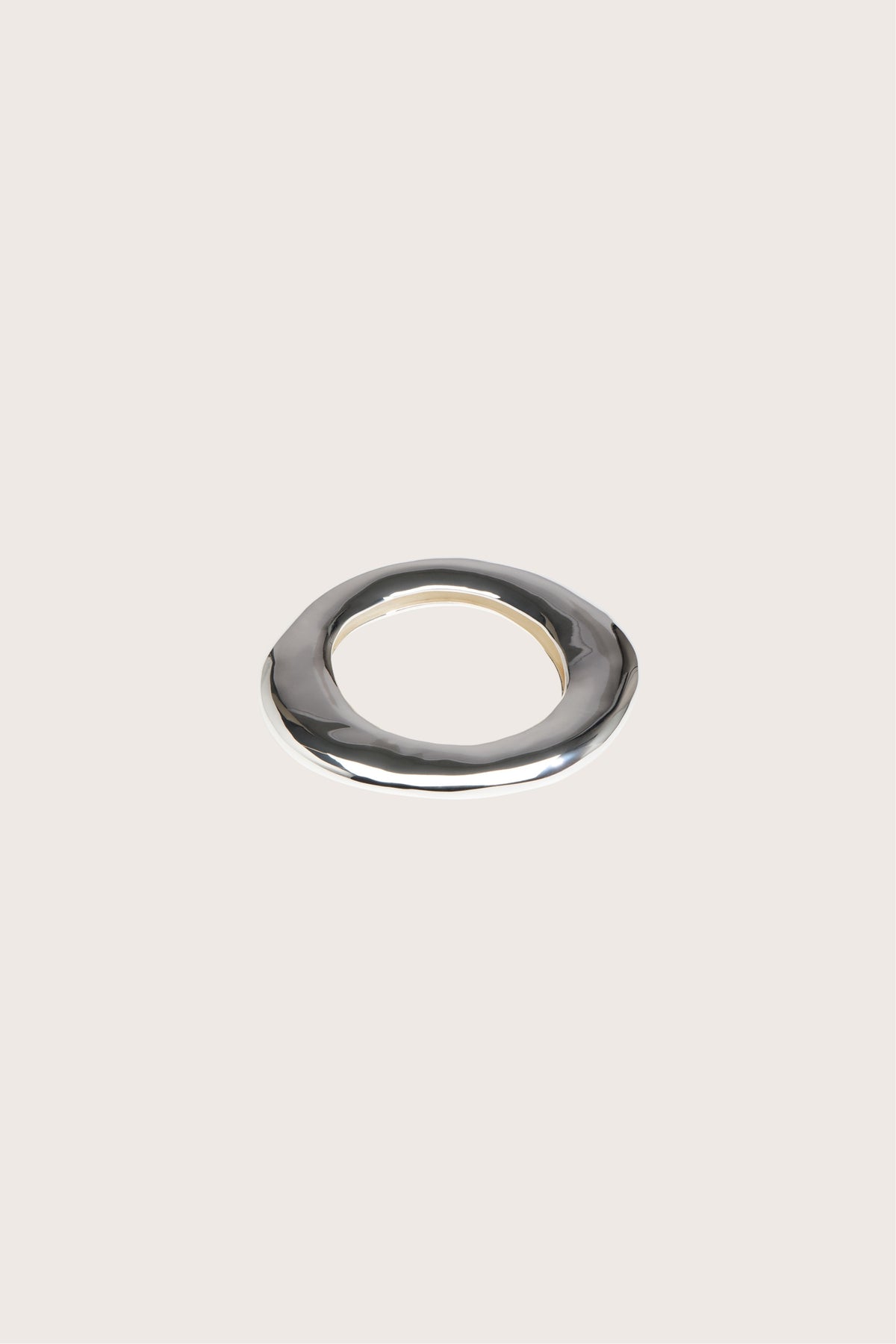 Dinosaur Designs Small Drift Bangle in Silver