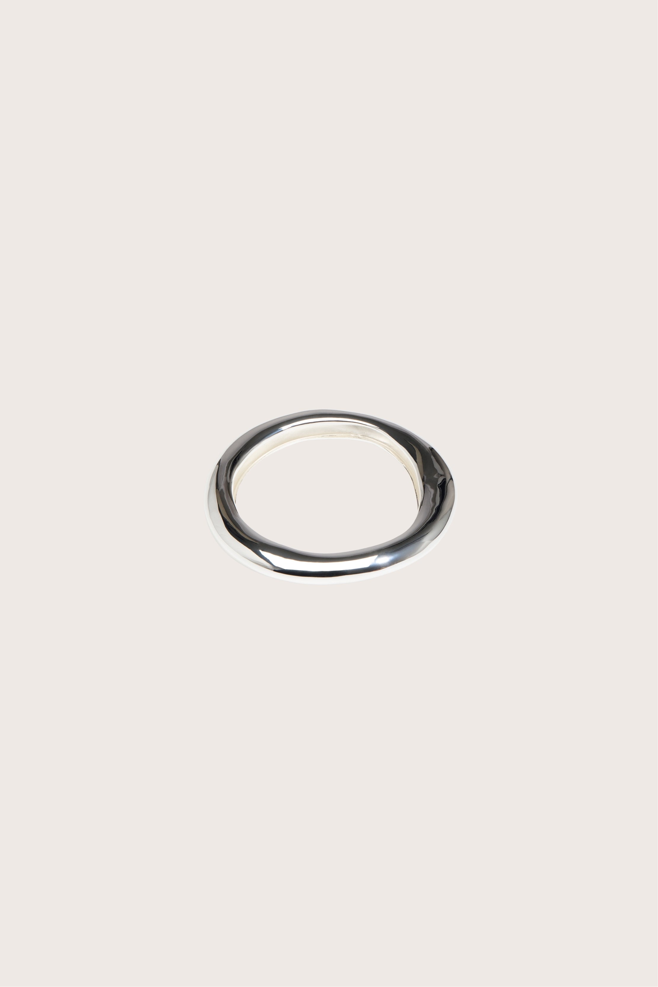 Drift Wishbone Bangle in Silver