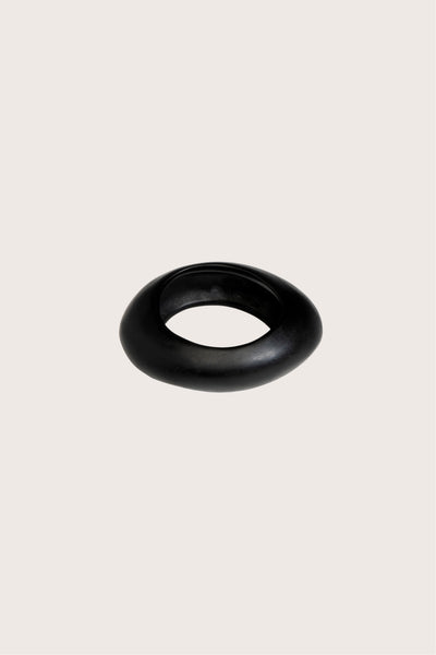 Medium Rock Bangle in Black