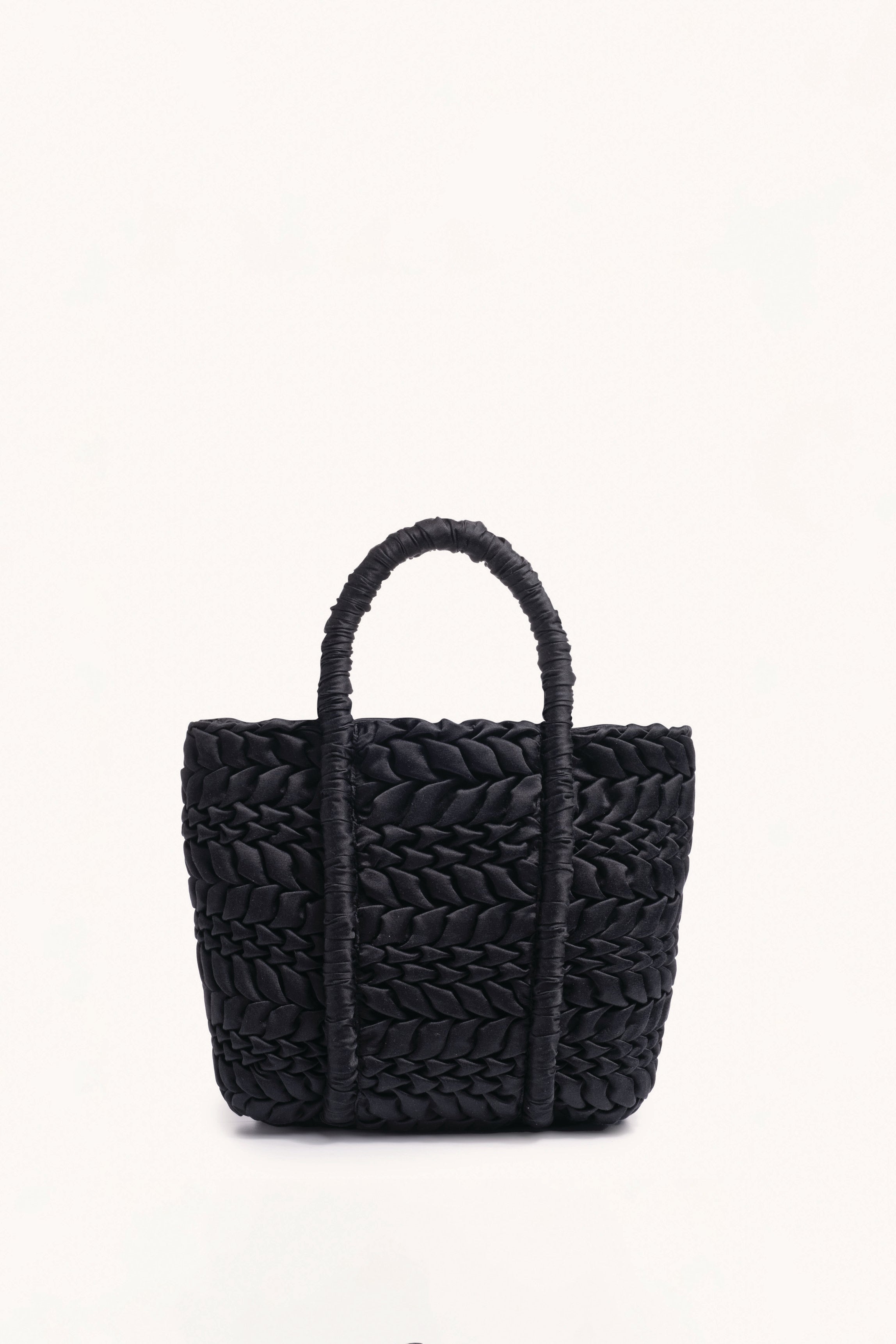 Asha Mini Cotton Silk Bag in Black