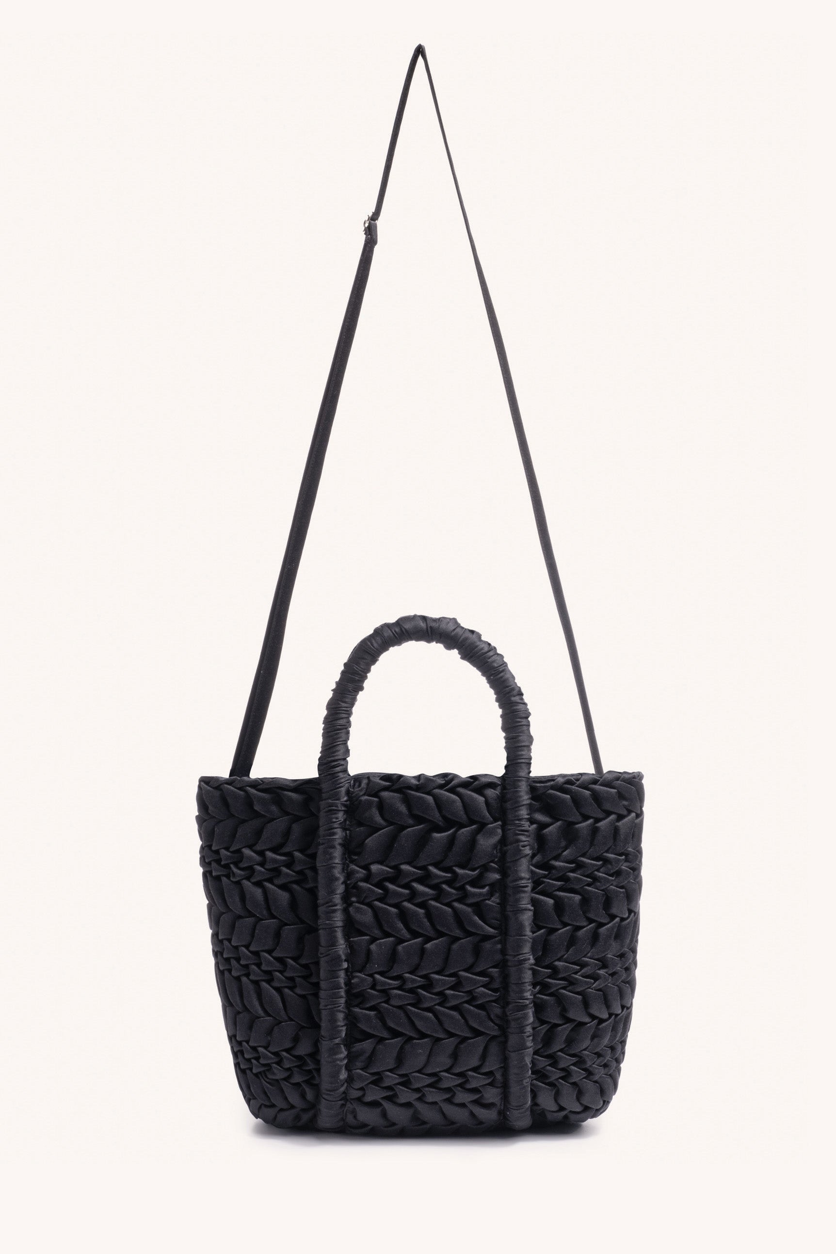 Asha Mini Cotton Silk Bag in Black