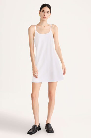 Short Slip Dress in White