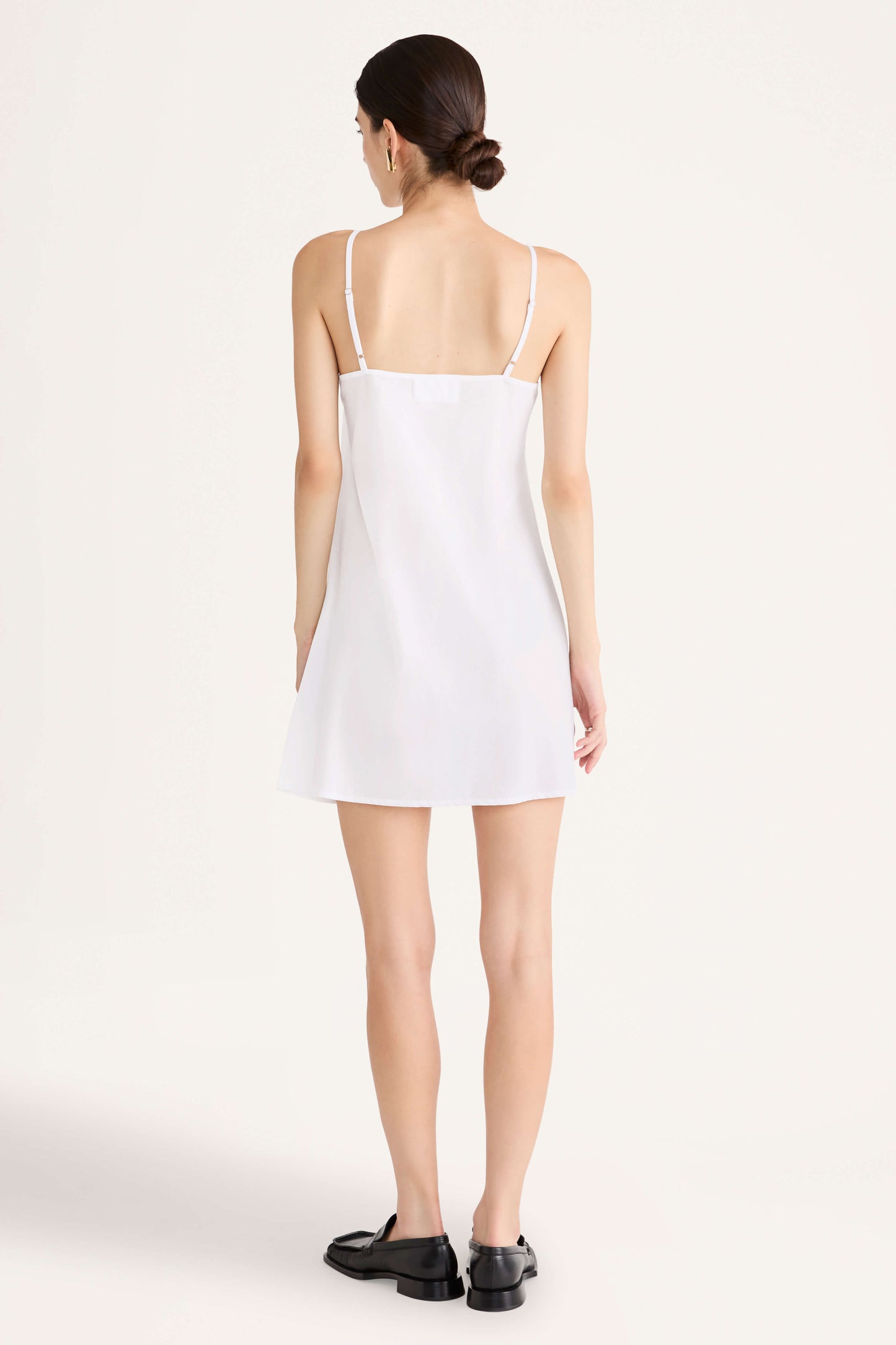 Short Slip Dress in White